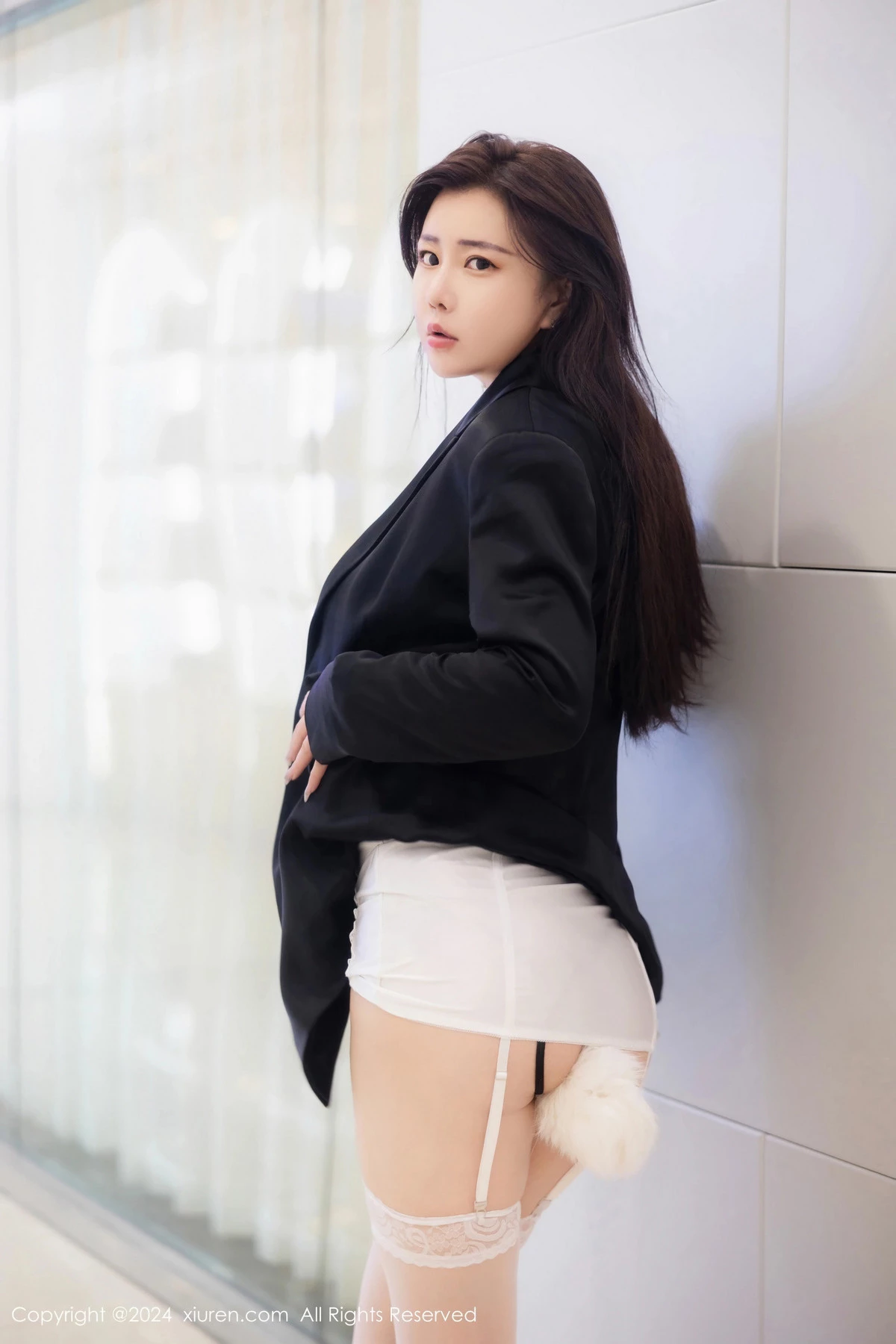 秀人集.com_[XiuRen秀人网]No.8642_模特王婉悠Queen性感白色内衣配白丝吊袜秀惹火身材诱惑写真86P