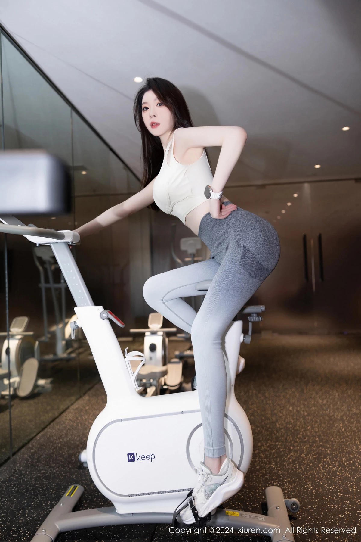 秀人集.com_[XiuRen秀人网]No.8767_模特梦心玥性感灰色瑜伽裤+黑色情趣内衣秀高挑曼妙身姿迷人写真86P