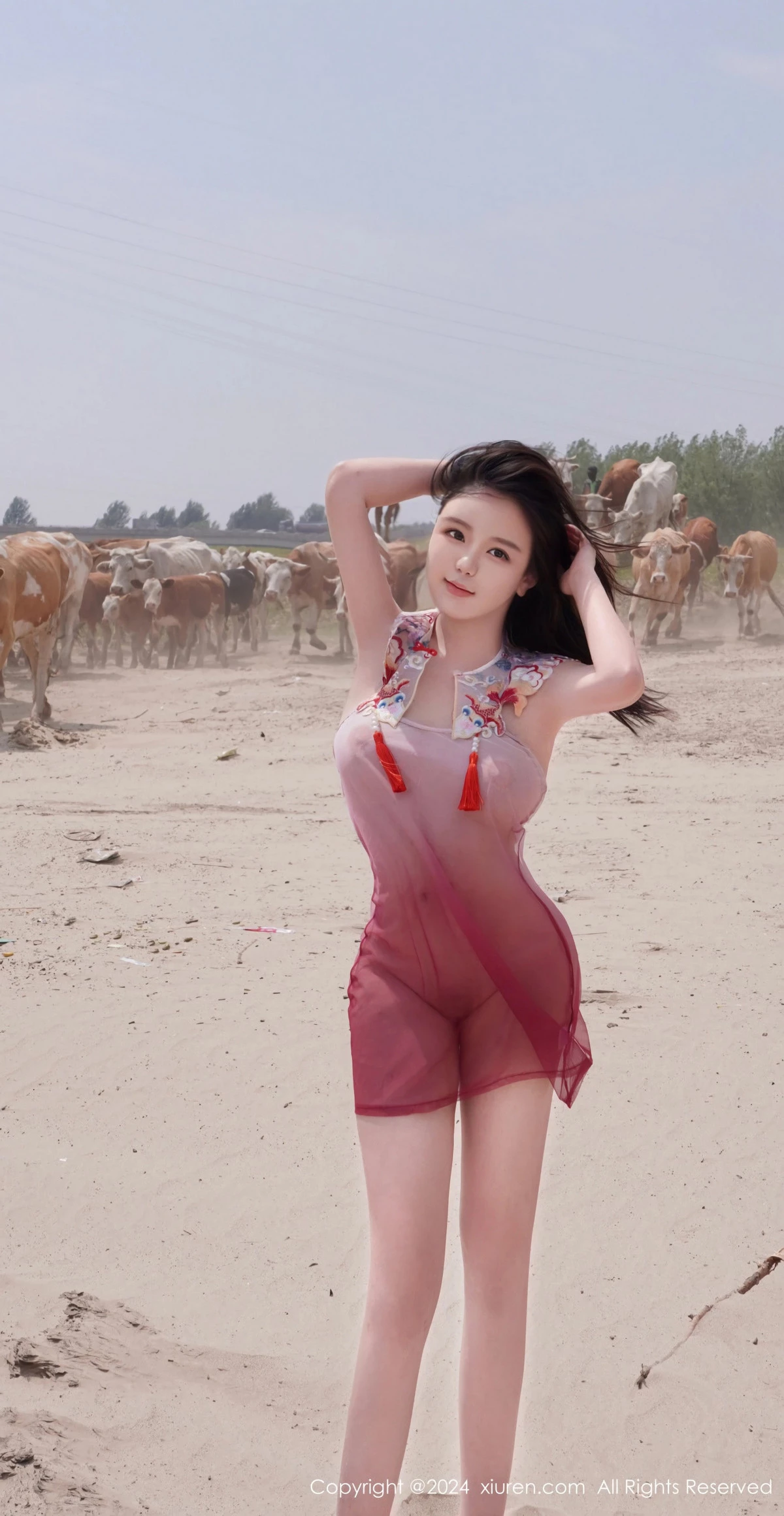 秀人集.com_[XiuRen秀人网]No.8777_模特小薯条nienie性感浅红色泳装+浅蓝色吊带秀曼妙身姿诱惑写真73P