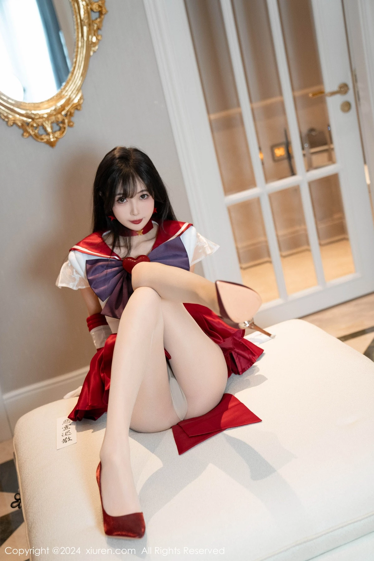 秀人集.com_[XiuRen秀人网]No.8800_模特林星阑性感白色上衣配红短裙露超薄肉丝秀曼妙身姿诱惑写真80P