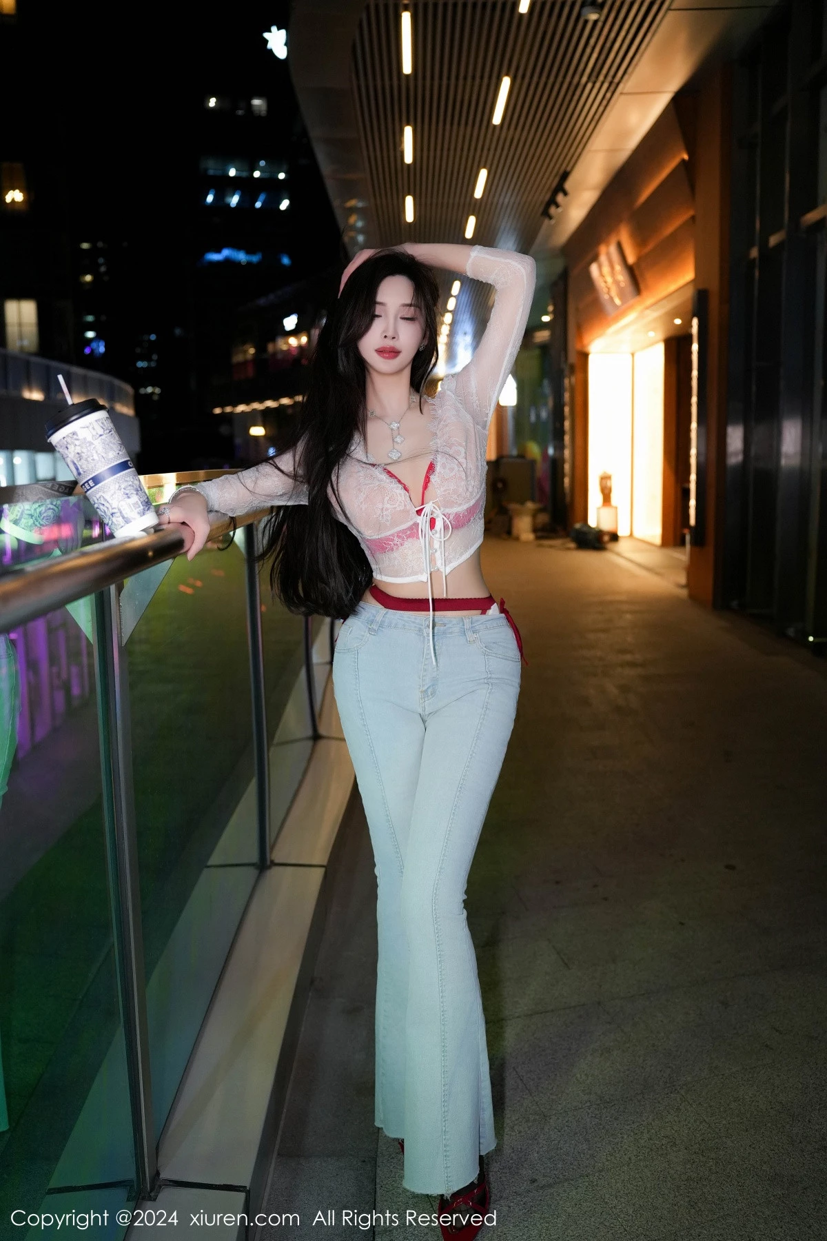 秀人集.com_[XiuRen秀人网]No.8846_女神Carol周妍希X性感红色内衣配黑丝吊袜秀完美身材诱惑写真58P