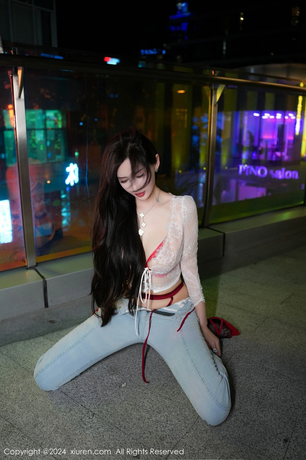 秀人集.com_[XiuRen秀人网]No.8846_女神Carol周妍希X性感红色内衣配黑丝吊袜秀完美身材诱惑写真58P