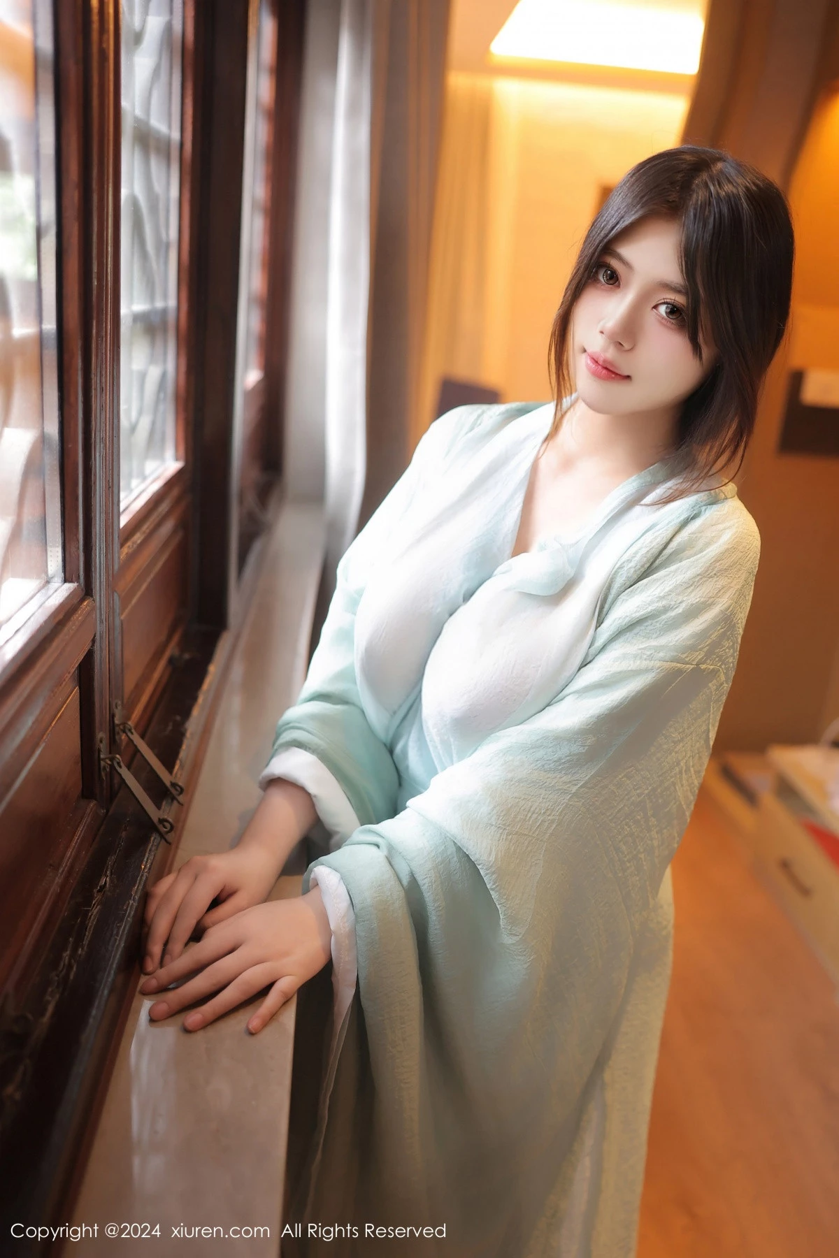 秀人集.com_[XiuRen秀人网]No.8937_模特蛋蛋宝私房性感绿色古装服饰配超薄肉丝秀丰腴身姿诱惑写真83P