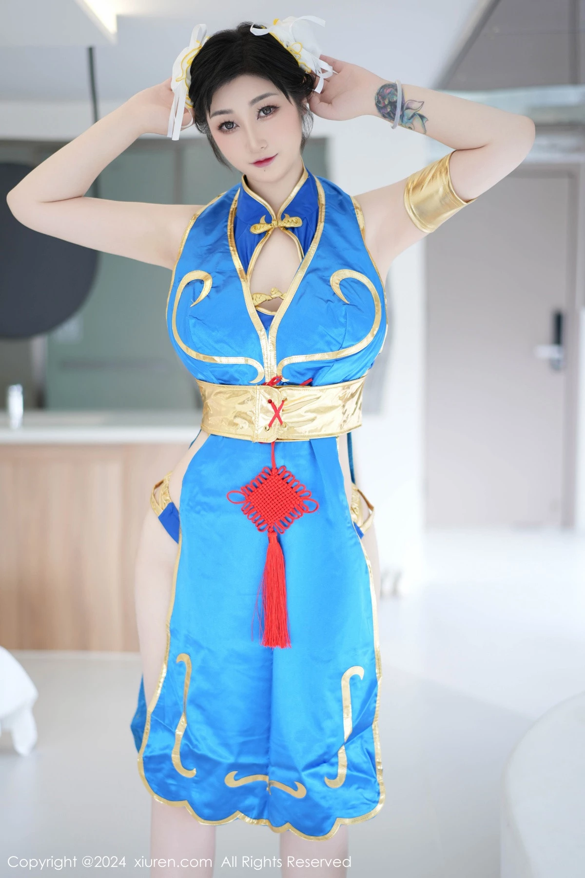 秀人集.com_[XiuRen秀人网]No.8886_女神妲己_Toxic性感蓝色造型服饰露蓝色内衣秀丰满身材诱惑写真73P