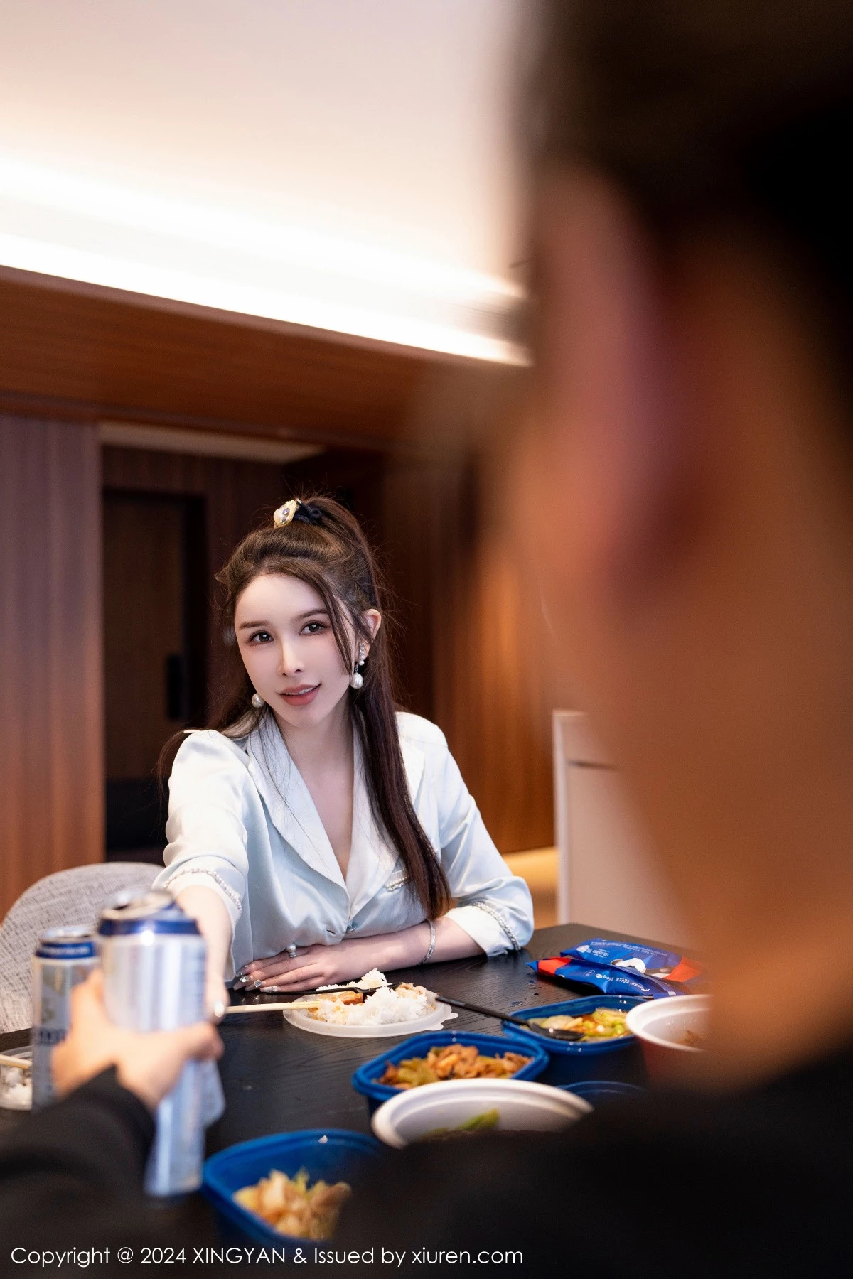 秀人集.com_[XINGYAN星颜社]VOL.258_模特潘思沁＆李丽莎厨房场景性感睡衣系列秀完美身材诱惑写真80P