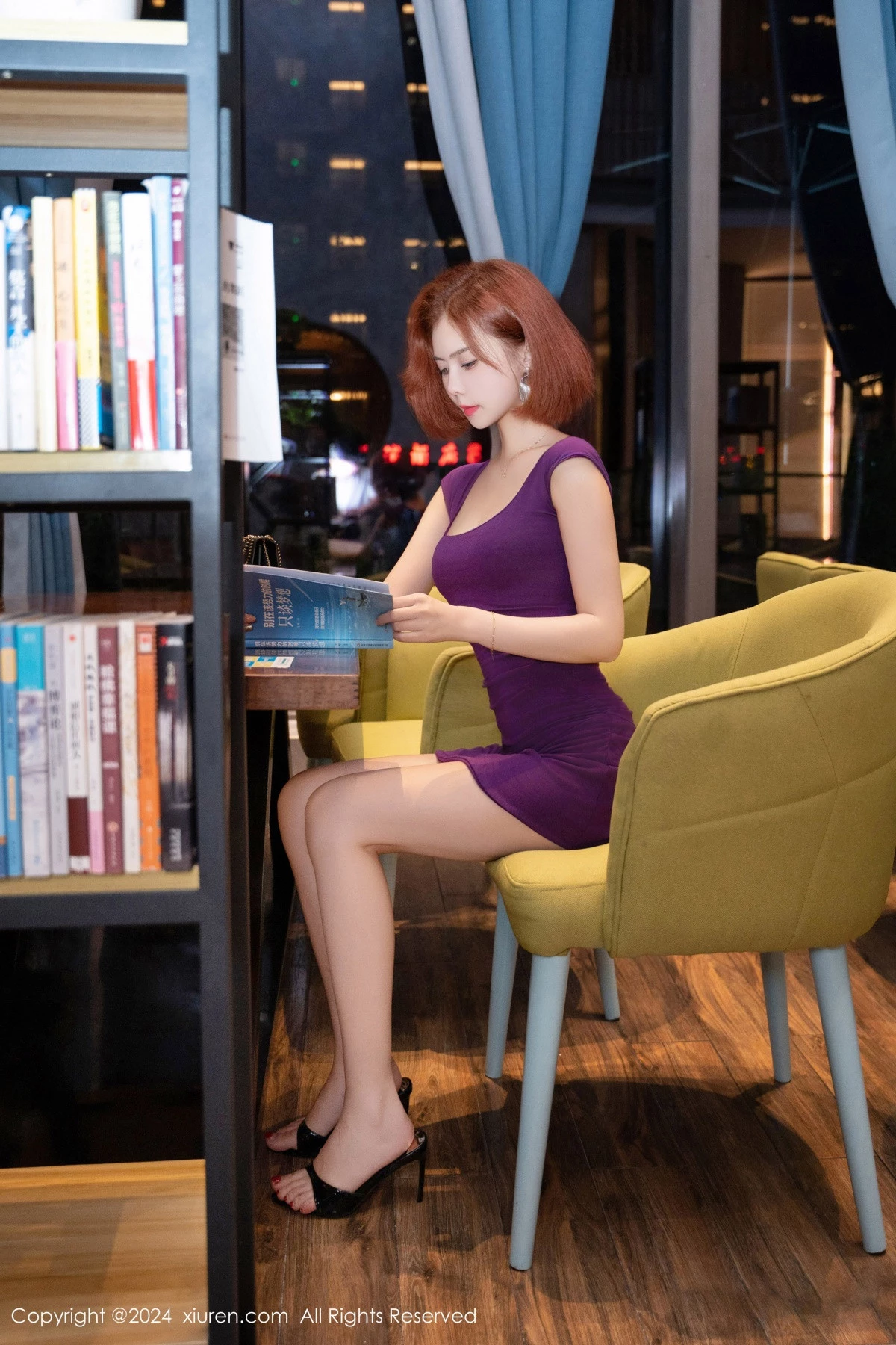 秀人集.com_[XiuRen秀人网]No.8978_模特白芷yy性感紫色连衣短裙露紫红色内衣秀曼妙身姿诱惑写真85P