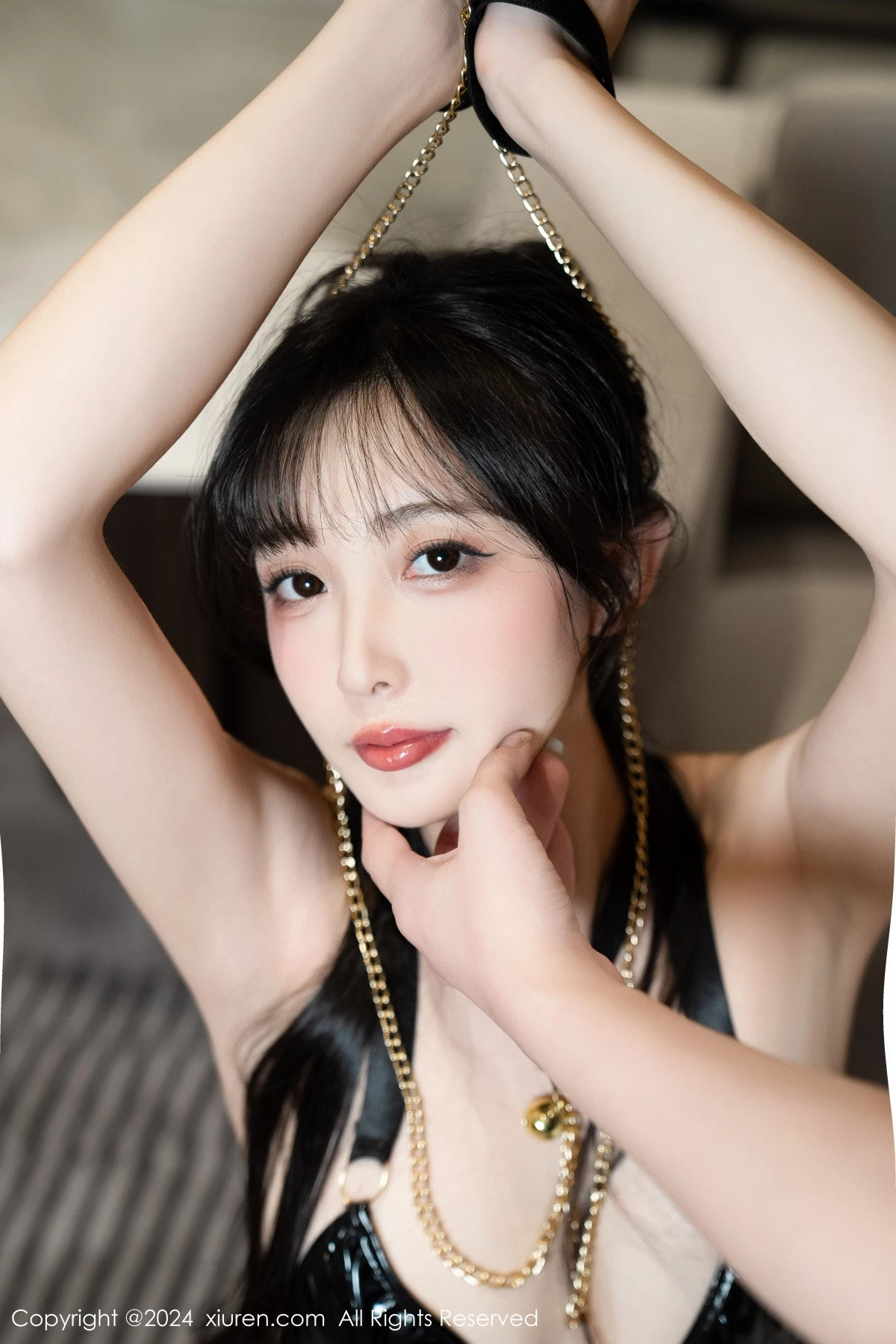 秀人集.com_[XiuRen秀人网]No.9018_模特林星阑私房性感豹纹服饰露黑色皮质内衣秀曼妙身姿诱惑写真87P