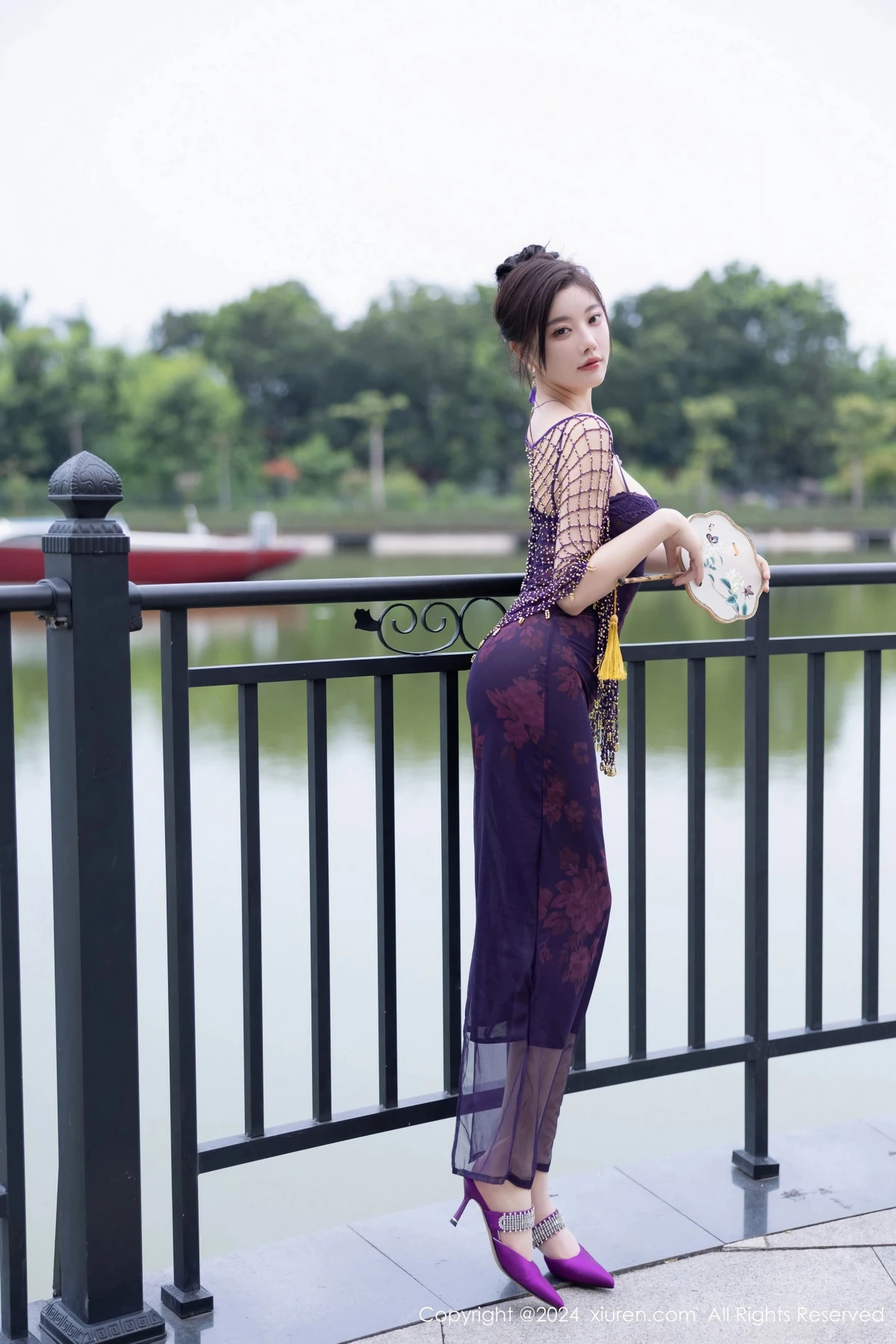 秀人集.com_[XiuRen秀人网]No.9092_女神杨晨晨Yome性感紫色情趣服配紫色丝袜秀丰腴身材诱惑写真80P