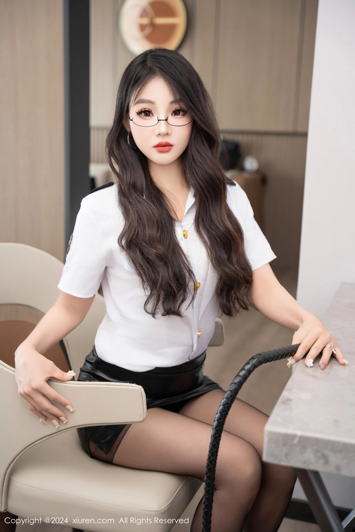 秀人集.com_[XiuRen秀人网]No.9113_新人模特黑麦子性感白色制服配开档黑丝秀柔美身姿撩人诱惑写真67P