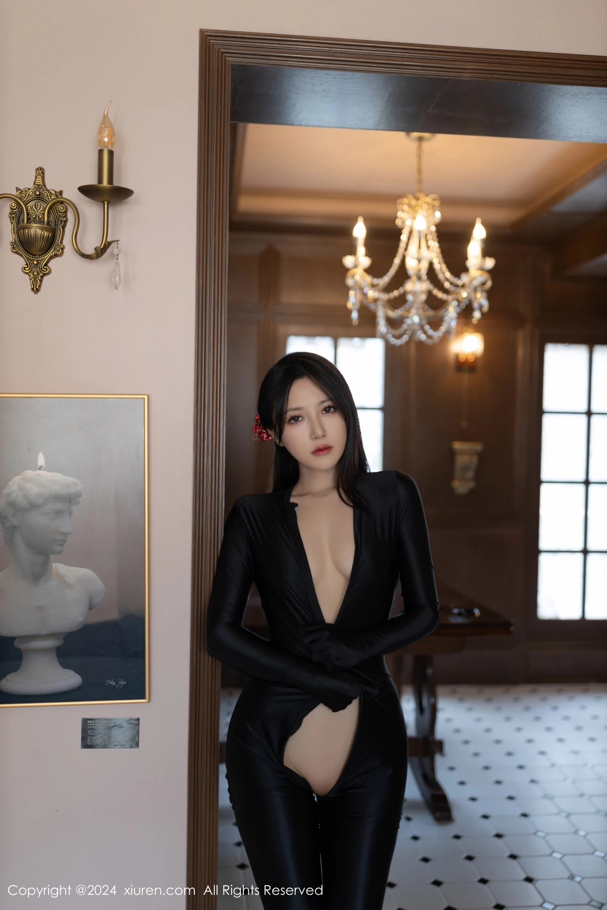 秀人集.com_[XiuRen秀人网]No.9125_模特鱼子酱Fish私房性感黑色紧身连体衣秀曼妙身姿撩人诱惑写真80P