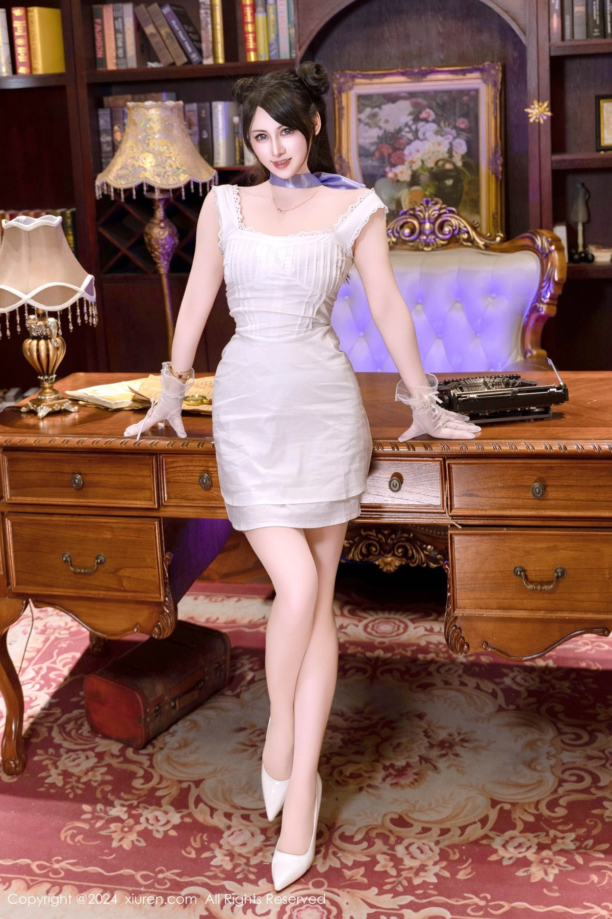 秀人集.com_[XiuRen秀人网]No.9214_模特诗诗kiki私房性感白色蕾丝裙配超薄肉丝秀完美身材诱惑写真116P