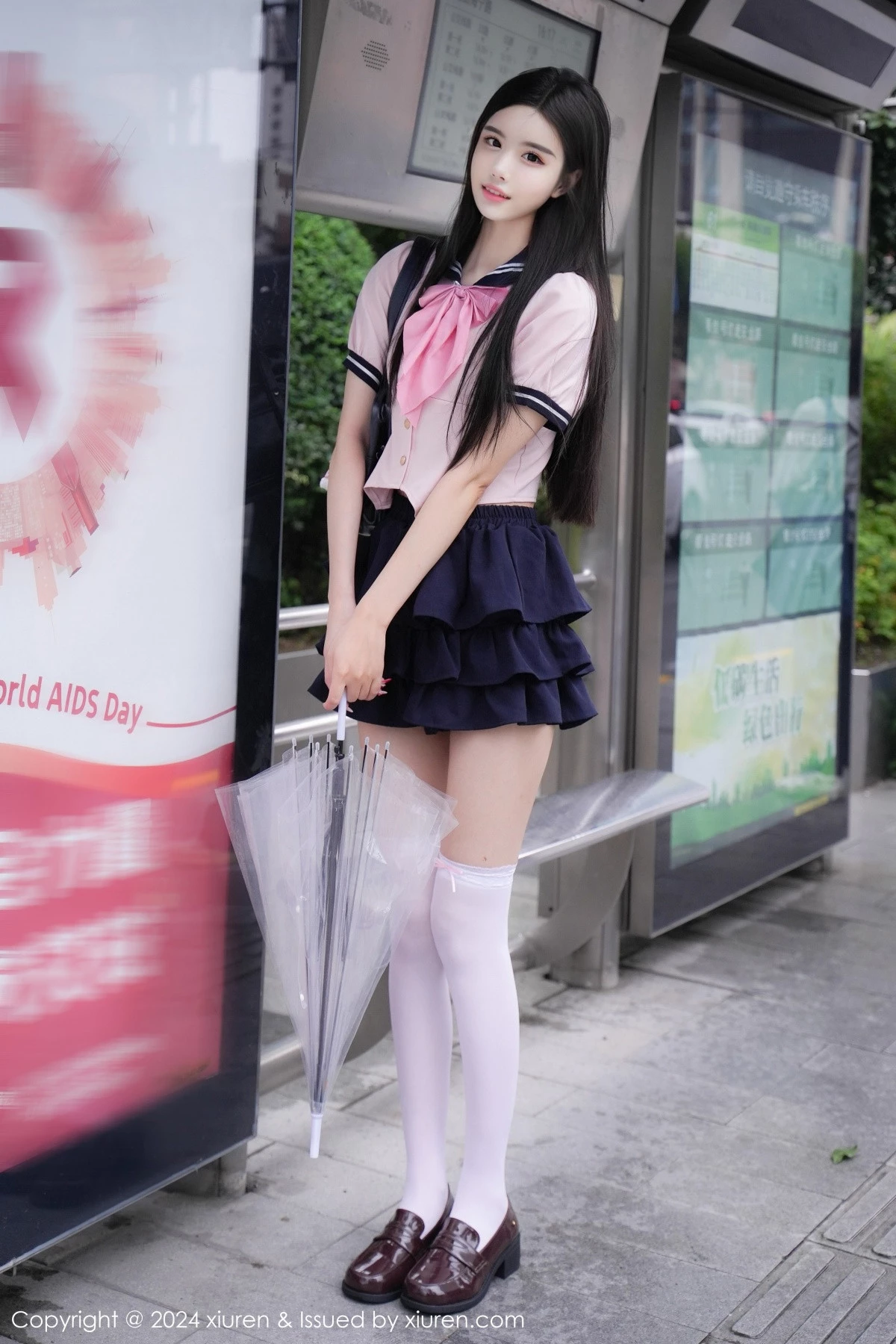 秀人集.com_[XiuRen秀人网]No.9224_模特Erikaki性感粉色JK制服配白色丝袜秀翘臀美腿撩人诱惑写真84P