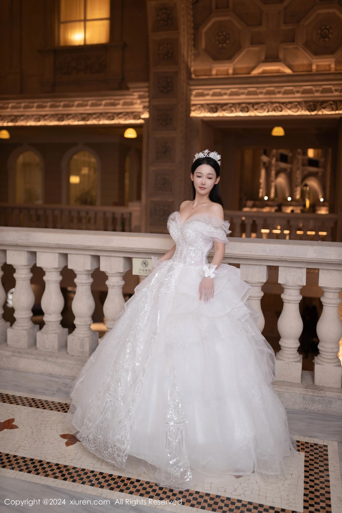 秀人集.com_[XiuRen秀人网]No.9283_模特唐安琪性感白色婚纱露白色内衣配超薄肉丝秀美腿诱惑写真86P