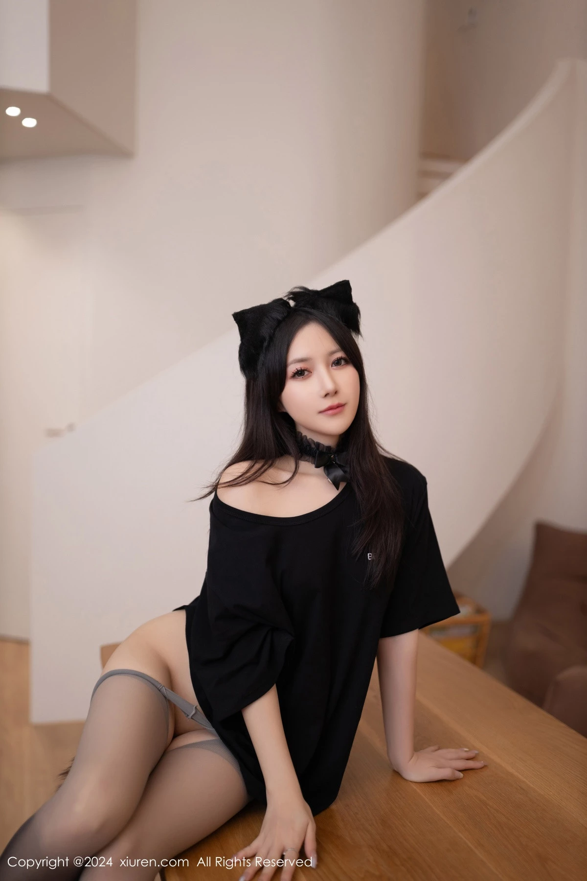 秀人集.com_[XiuRen秀人网]No.9314_模特鱼子酱Fish性感狐狸装扮露超薄黑丝秀曼妙身姿撩人诱惑写真80P