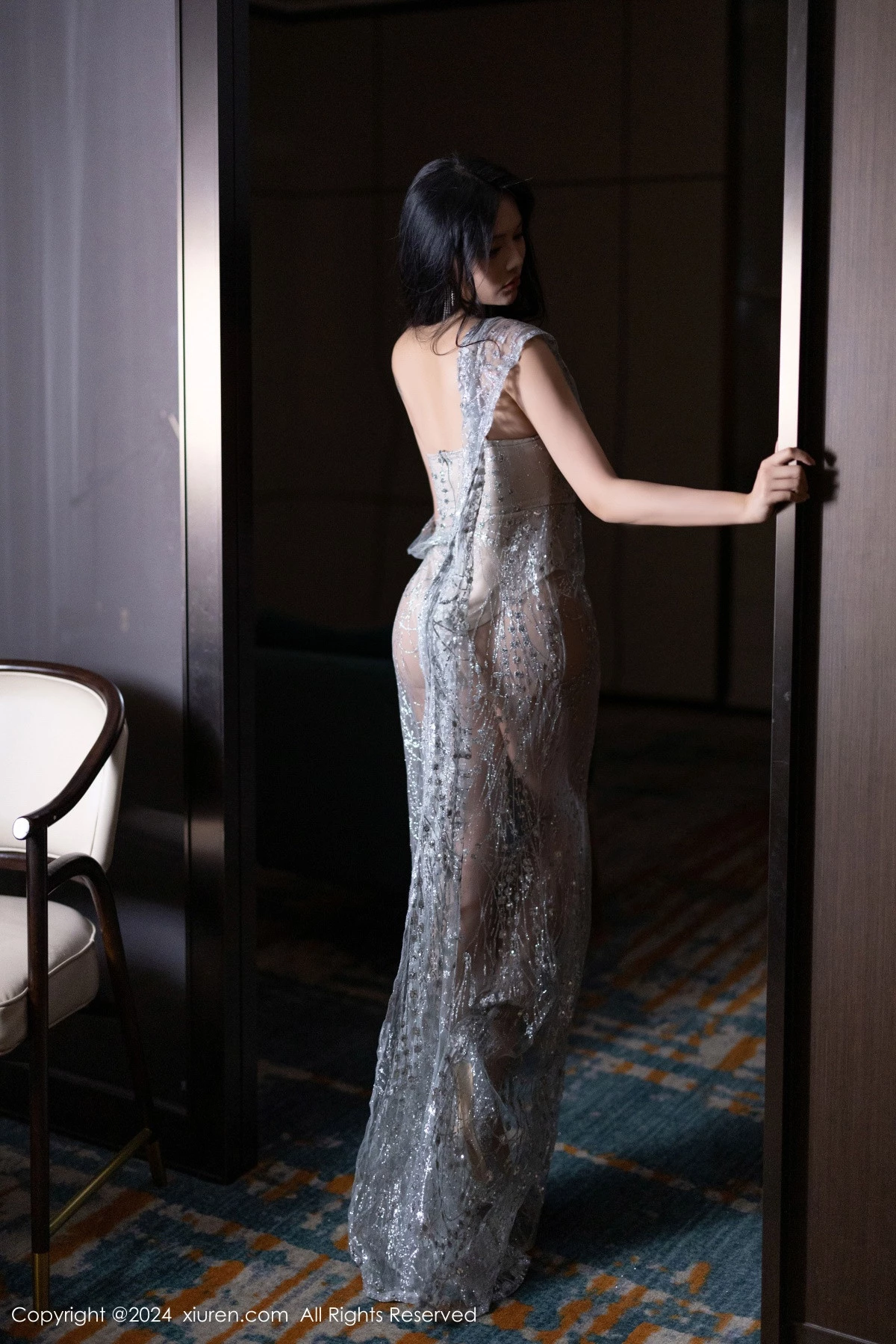 秀人集.com_[XiuRen秀人网]No.9180_模特娜比浴室性感肉色连衣裙露黑色蕾丝内衣秀凹凸身材诱惑写真83P