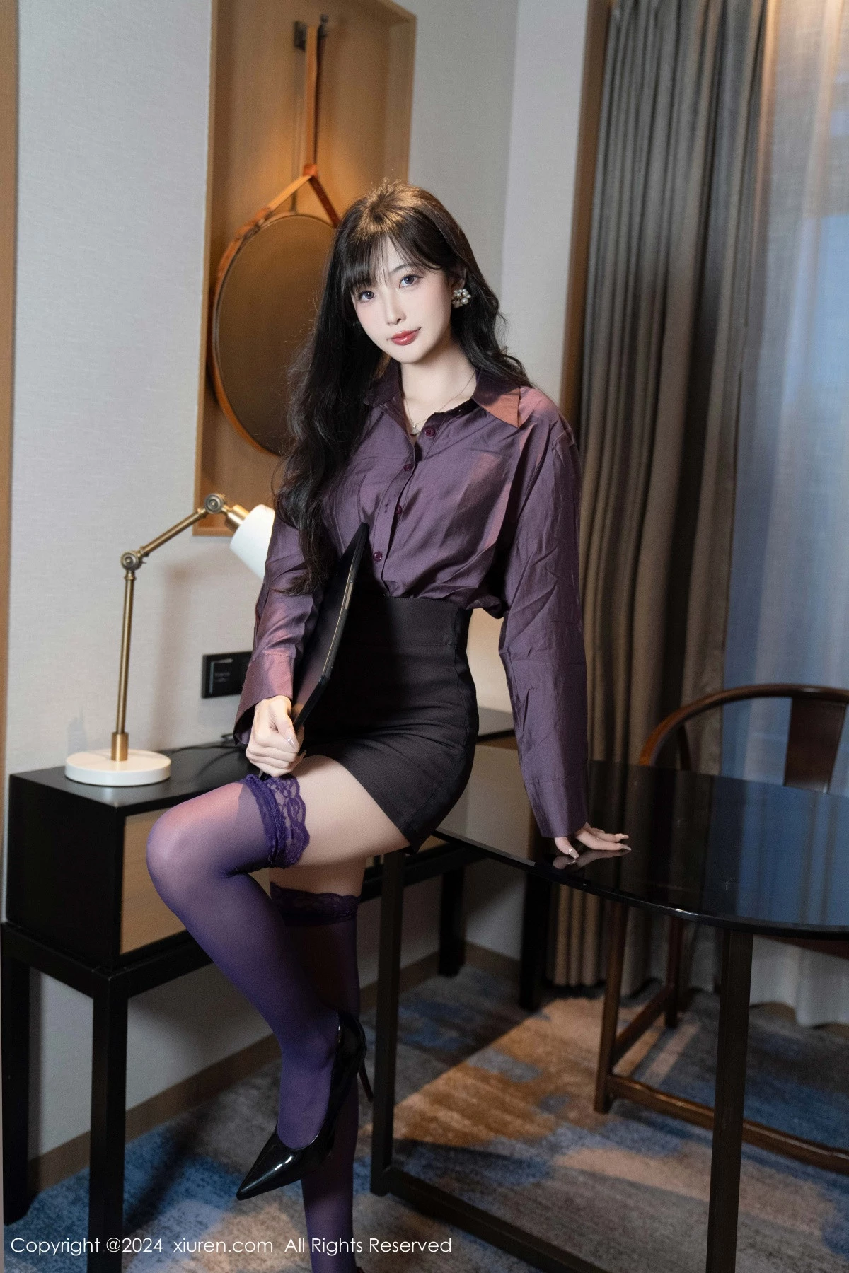 秀人集.com_[XiuRen秀人网]No.9428_模特林星阑性感紫色情趣连体内衣配紫色丝袜秀曼妙身姿诱惑写真81P