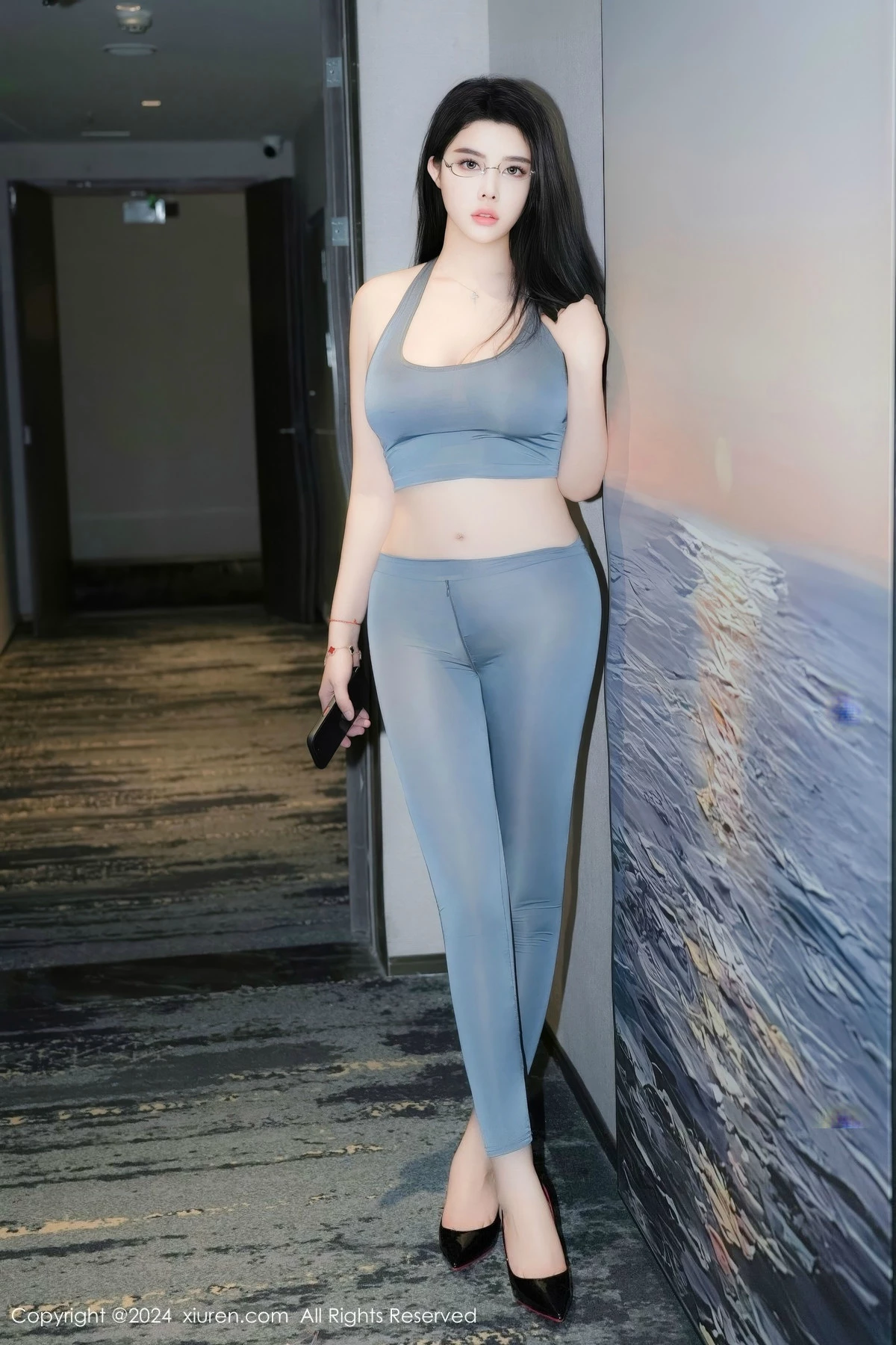 秀人集.com_[XiuRen秀人网]No.9357_模特樱桃小犊子私房浴室性感灰色瑜伽服饰秀丰腴身姿诱惑写真89P