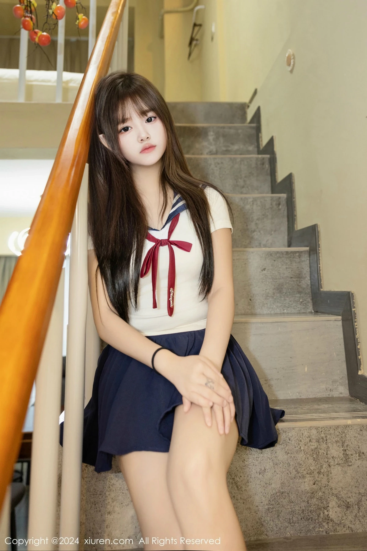 秀人集.com_[XiuRen秀人网]No.9514_模特叶初雪性感白色情趣制服露白色内衣秀完美身材撩人诱惑写真68P