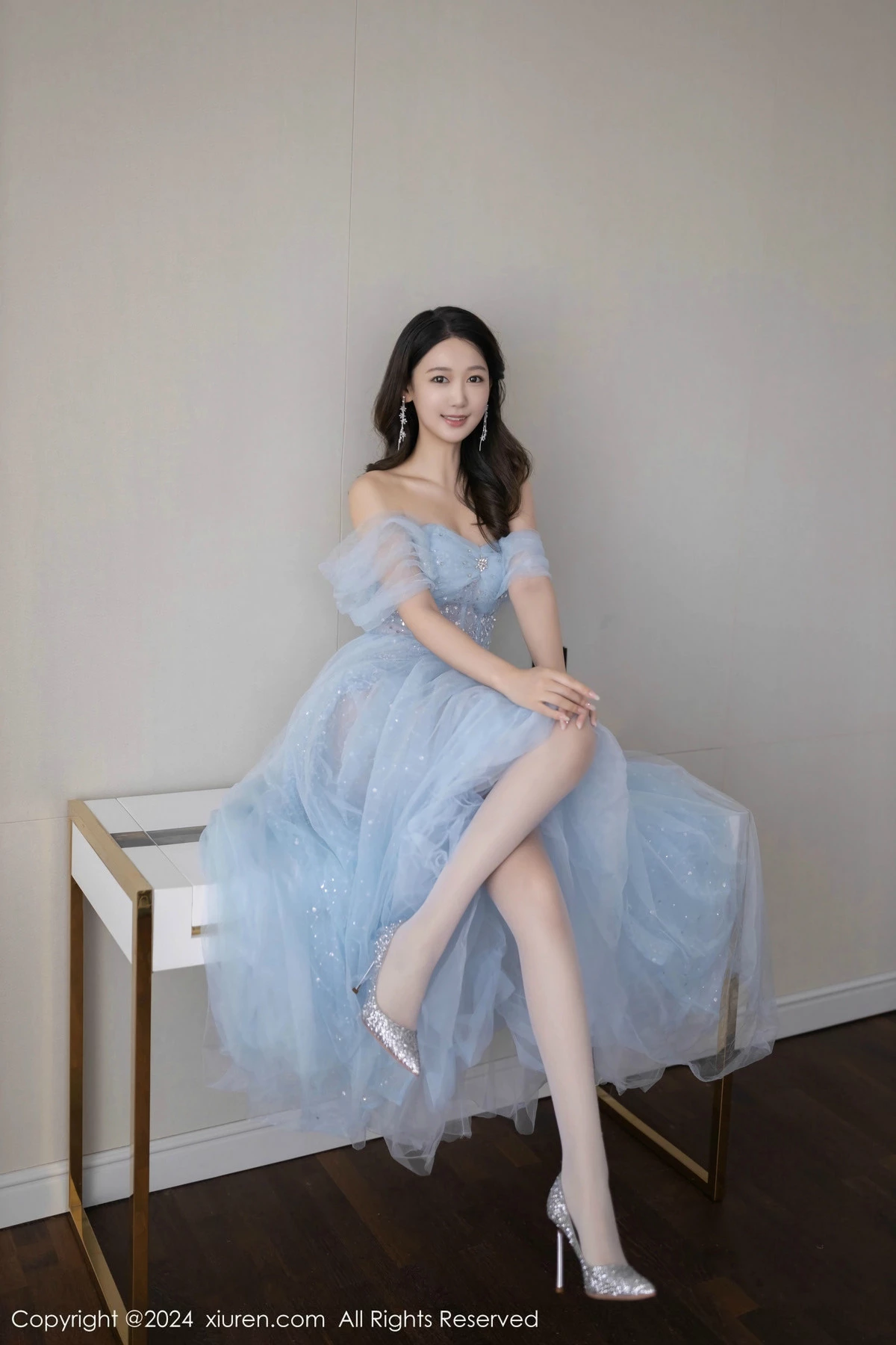 秀人集.com_[XiuRen秀人网]No.9538_模特唐安琪性感淡蓝色薄纱礼裙露白色内衣秀曼妙身姿诱惑写真82P
