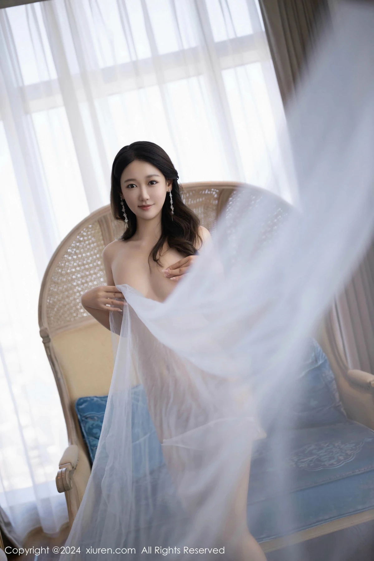 秀人集.com_[XiuRen秀人网]No.9538_模特唐安琪性感淡蓝色薄纱礼裙露白色内衣秀曼妙身姿诱惑写真82P