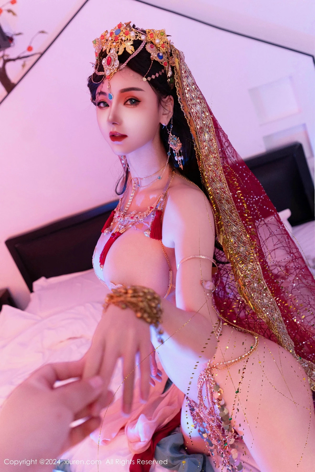 秀人集.com_[XiuRen秀人网]No.9585_新人模特不吃冰淇淋异域风情女郎性感情趣服饰秀火辣身材诱惑写真85P