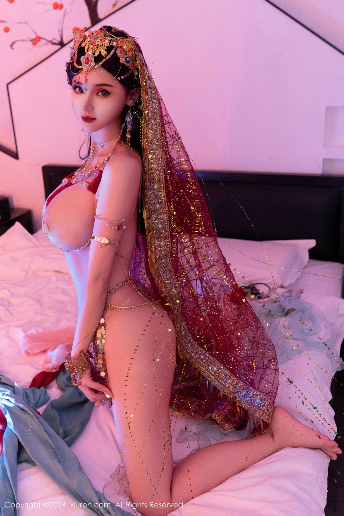 秀人集.com_[XiuRen秀人网]No.9585_新人模特不吃冰淇淋异域风情女郎性感情趣服饰秀火辣身材诱惑写真85P