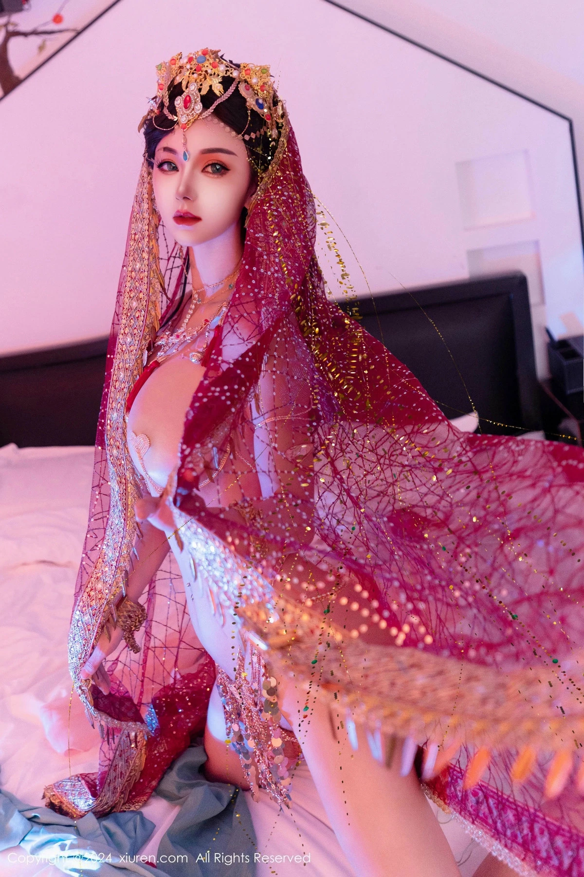 秀人集.com_[XiuRen秀人网]No.9585_新人模特不吃冰淇淋异域风情女郎性感情趣服饰秀火辣身材诱惑写真85P