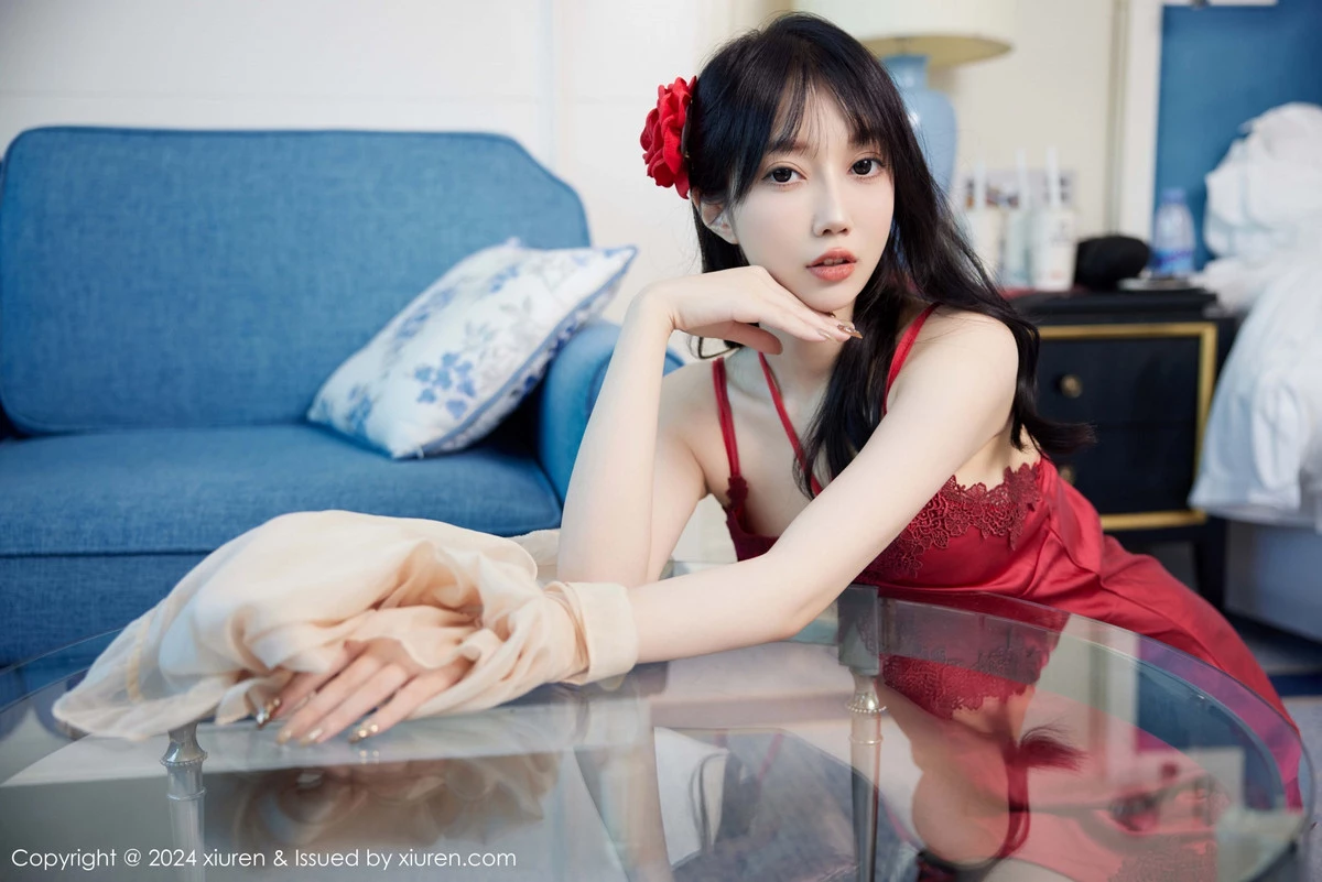 秀人集.com_[XiuRen秀人网]No.9488_模特玥儿玥er性感红色睡裙露红色内衣配超薄黑色秀美腿诱惑写真79P