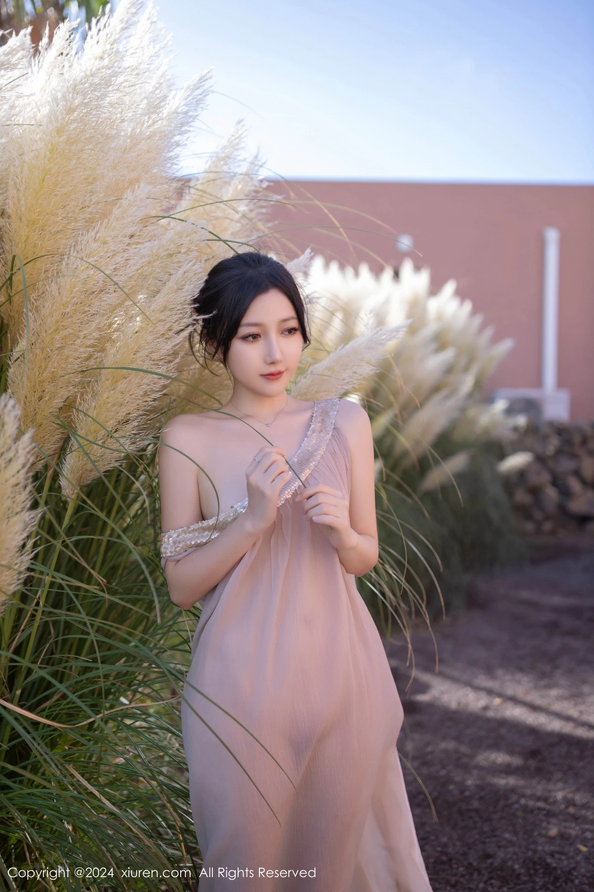 秀人集.com_[XiuRen秀人网]No.9492_模特鱼子酱Fish芦苇场景性感紫色轻透连衣裙秀惹火身材诱惑写真80P