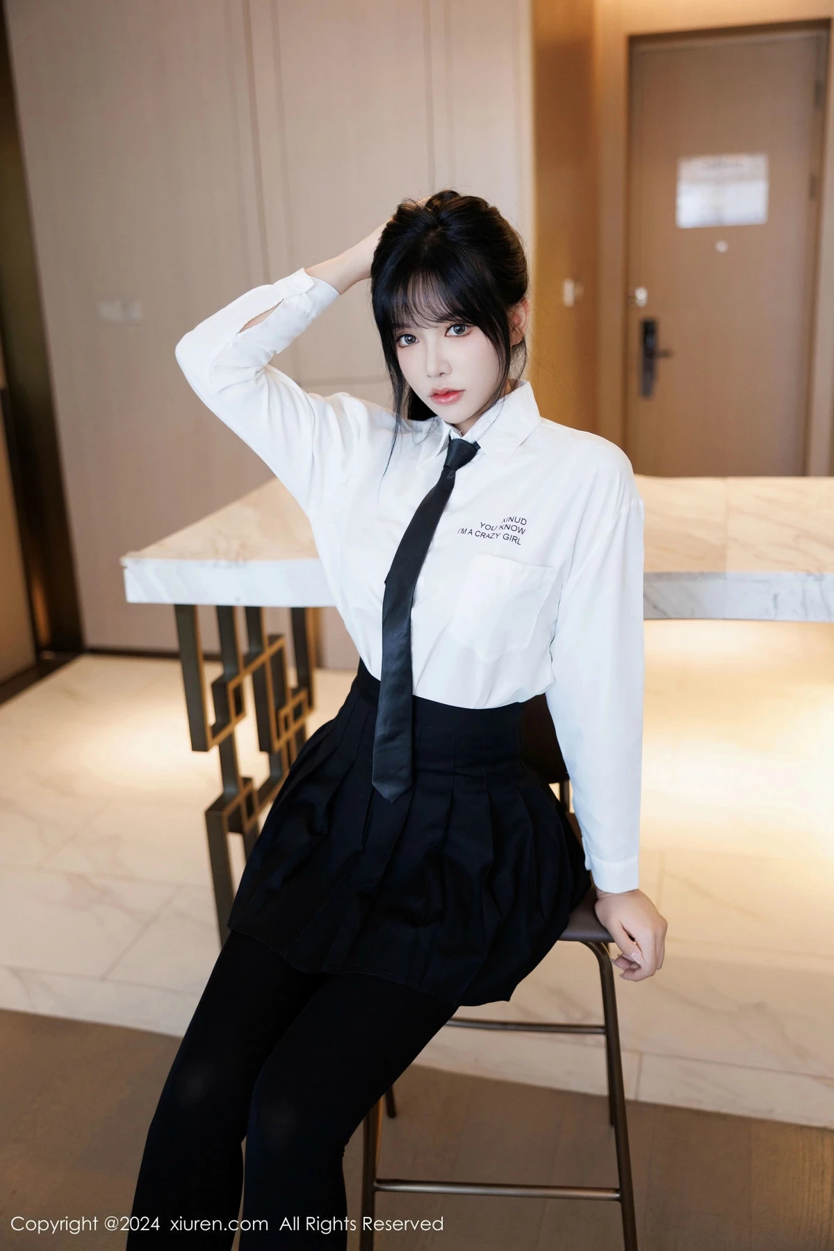 秀人集.com_[XiuRen秀人网]No.9505_模特娜比私房性感黑色蕾丝内衣配超薄肉丝秀凹凸身材诱惑写真88P