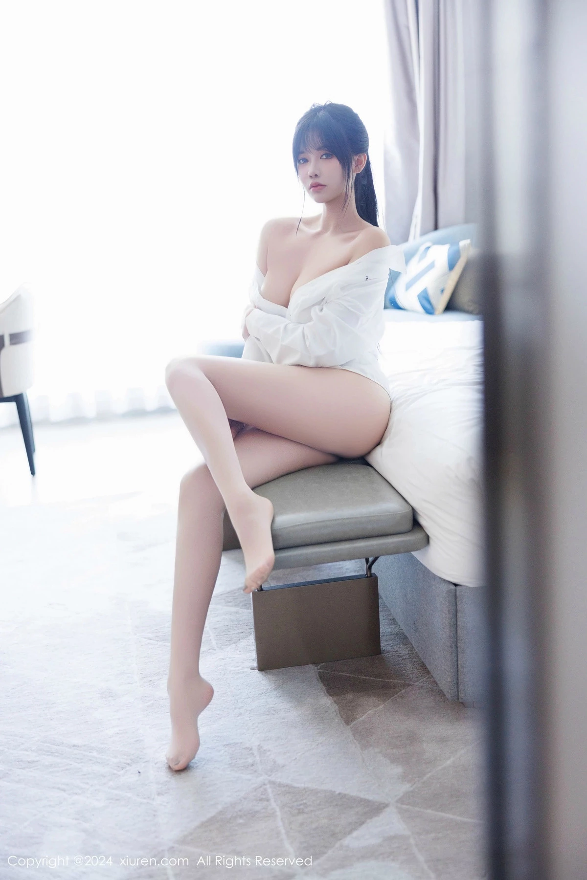 秀人集.com_[XiuRen秀人网]No.9505_模特娜比私房性感黑色蕾丝内衣配超薄肉丝秀凹凸身材诱惑写真88P