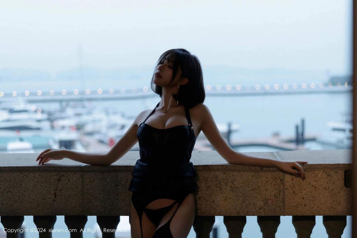 秀人集.com_[XiuRen秀人网]No.9624_女神徐莉芝Booty性感黑色情趣内衣配黑丝吊袜秀完美身材诱惑写真80P