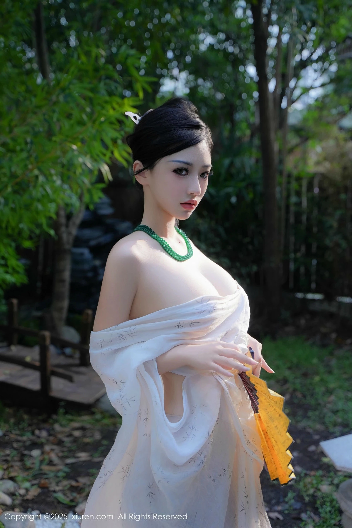 秀人集.com_[XiuRen秀人网]No.9730_模特妙可可Cheese性感白色古风服配超薄白丝秀丰腴身材诱惑写真84P