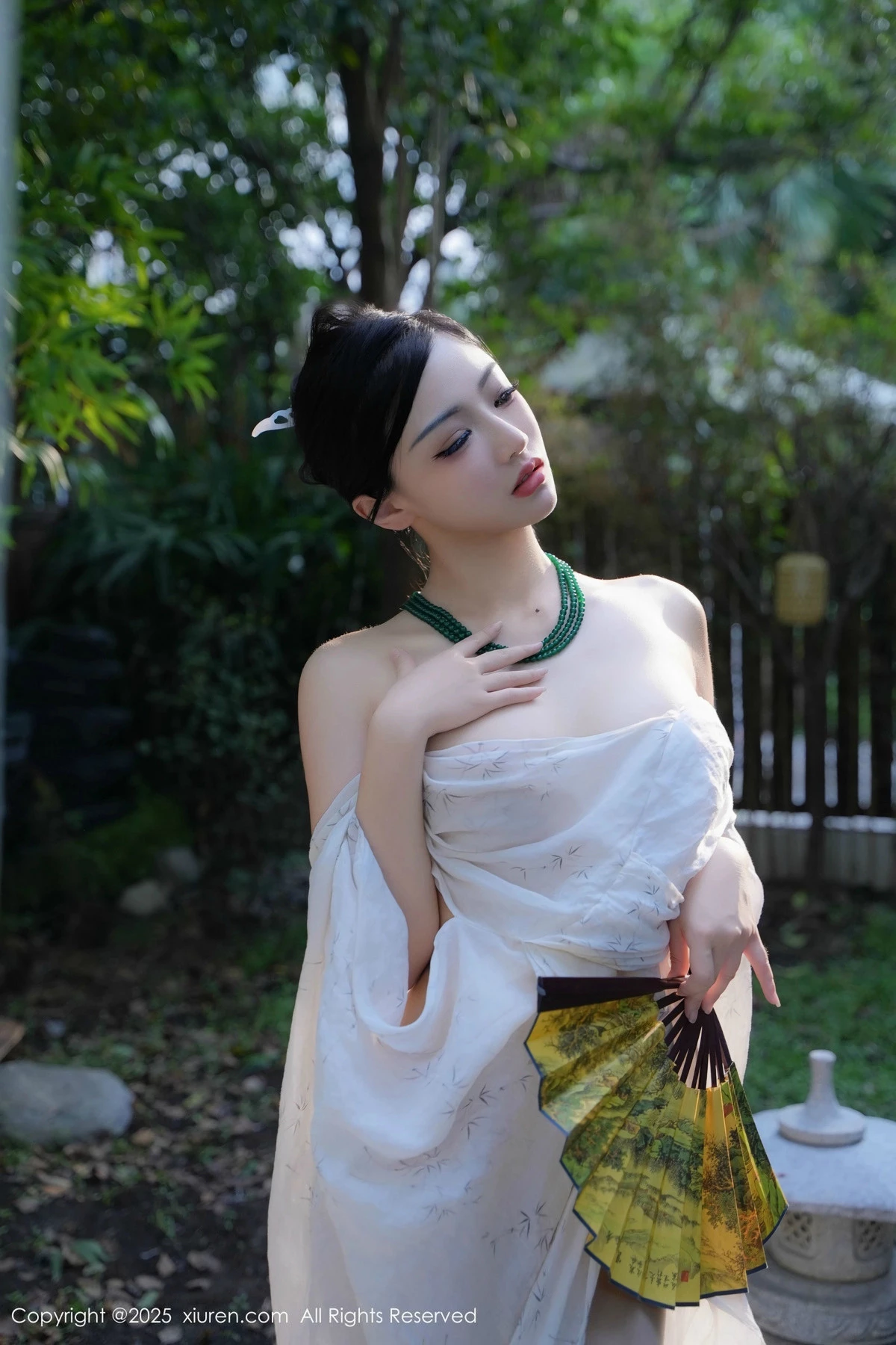 秀人集.com_[XiuRen秀人网]No.9730_模特妙可可Cheese性感白色古风服配超薄白丝秀丰腴身材诱惑写真84P