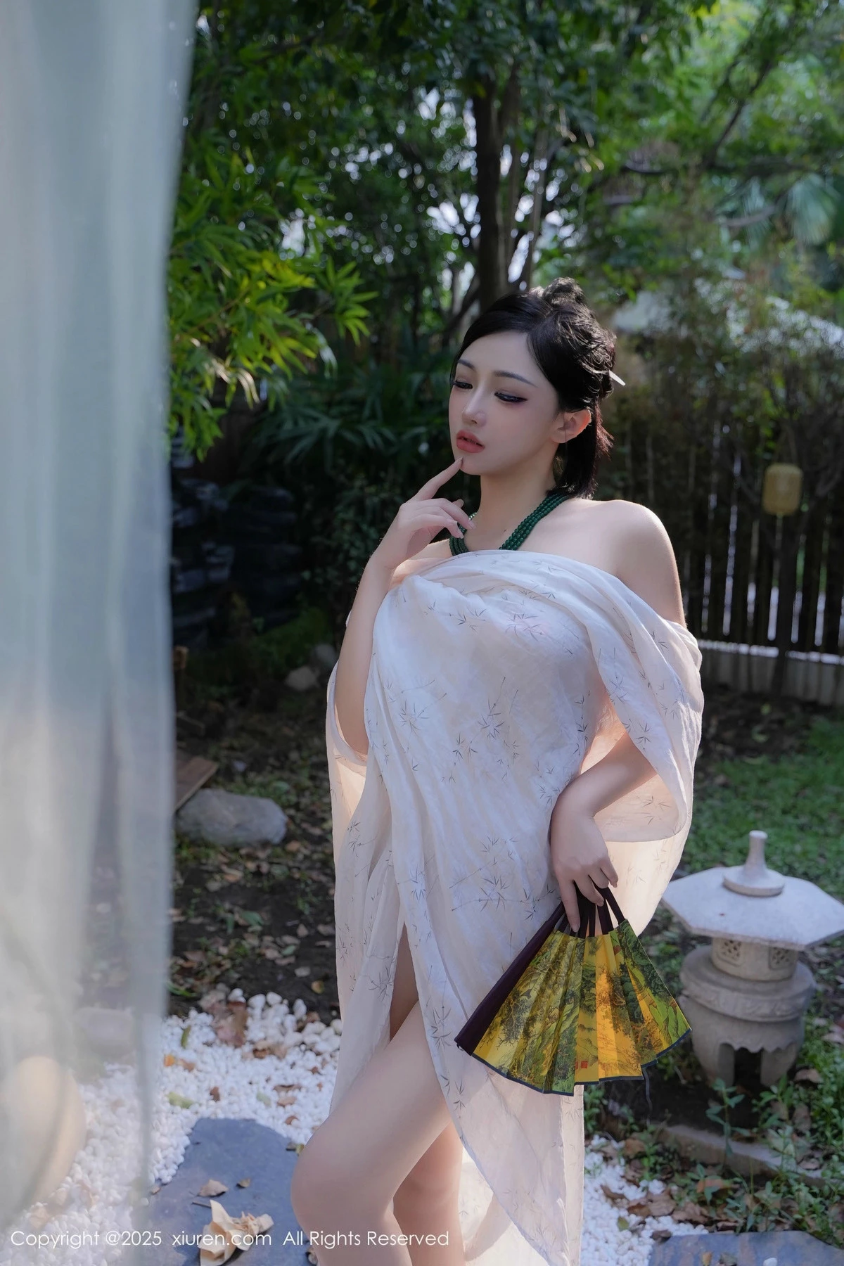 秀人集.com_[XiuRen秀人网]No.9730_模特妙可可Cheese性感白色古风服配超薄白丝秀丰腴身材诱惑写真84P