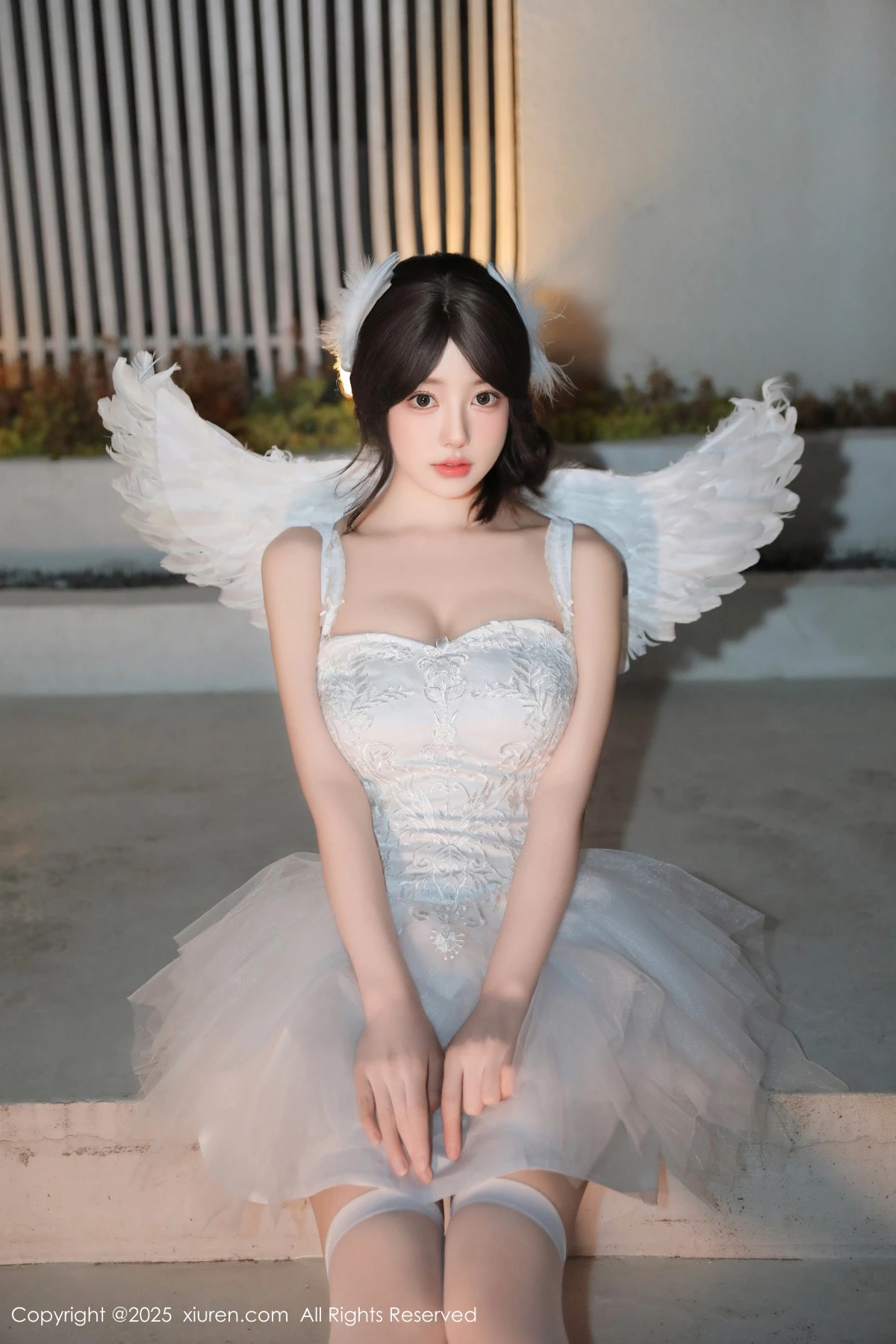 秀人集.com_[XiuRen秀人网]No.9742_模特桃妖夭天使装扮露性感白色内衣配白丝袜秀曼妙身材诱惑写真82P