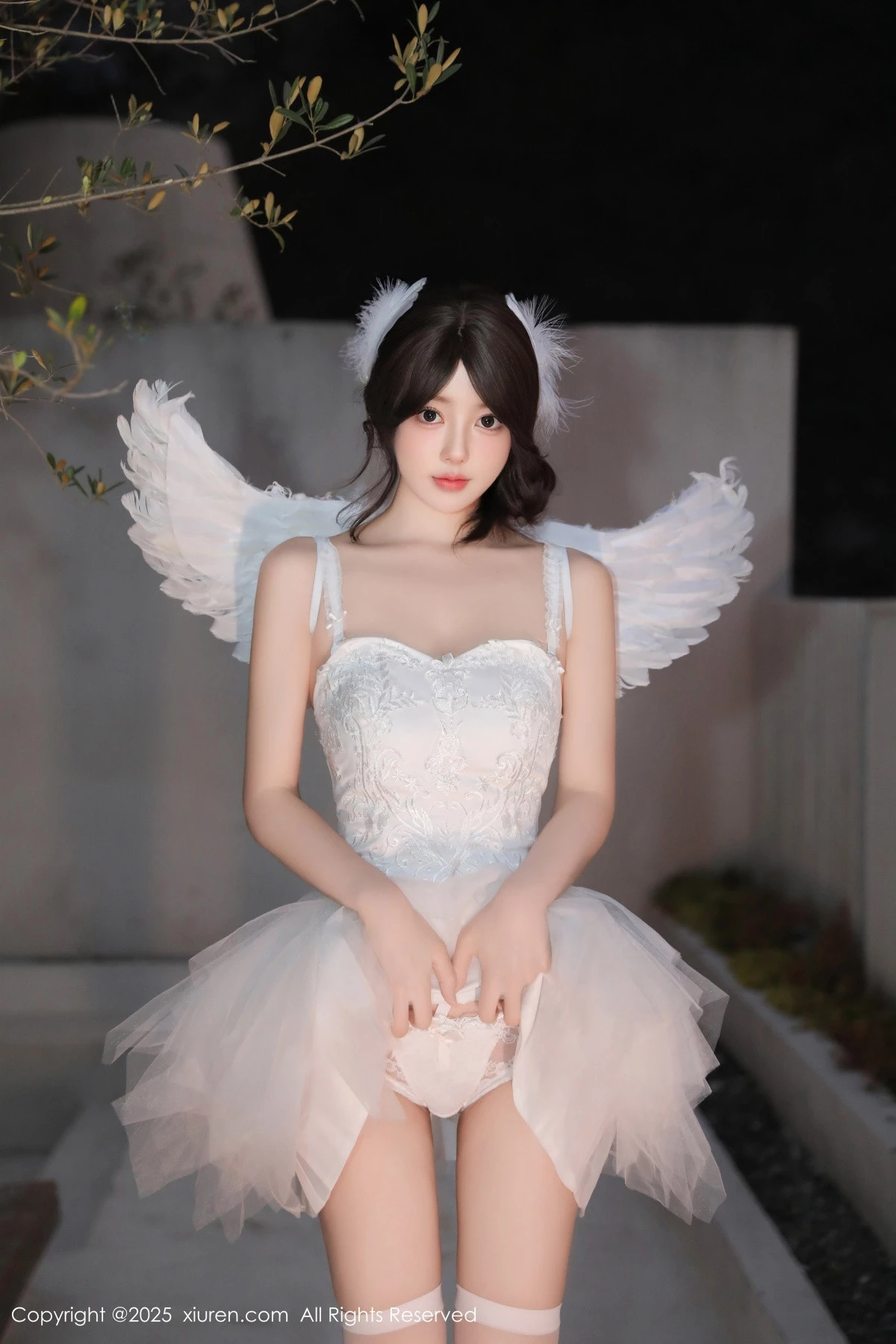 秀人集.com_[XiuRen秀人网]No.9742_模特桃妖夭天使装扮露性感白色内衣配白丝袜秀曼妙身材诱惑写真82P