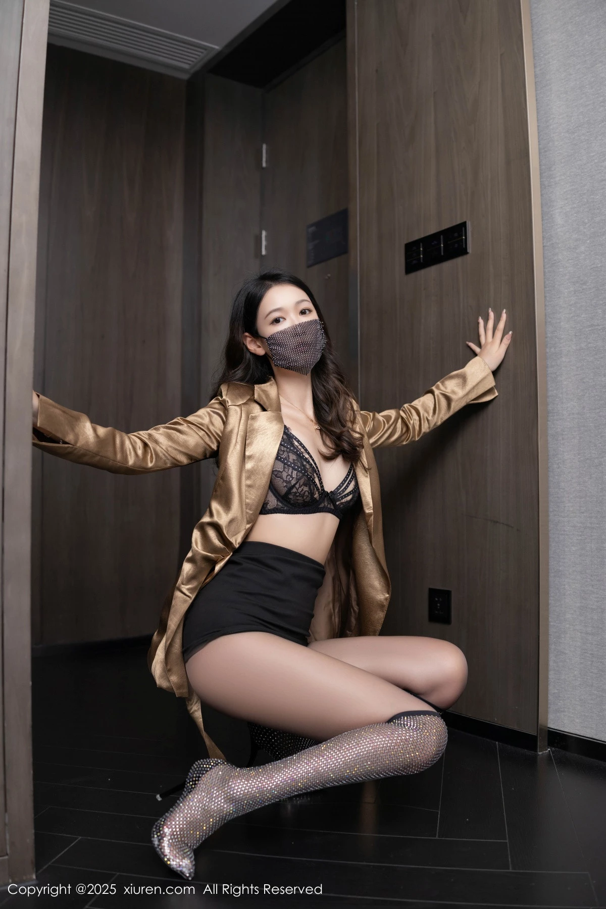 秀人集.com_[XiuRen秀人网]No.9751_模特唐安琪性感黑色情趣内衣配魅惑黑丝秀柔美身段迷人诱惑写真80P