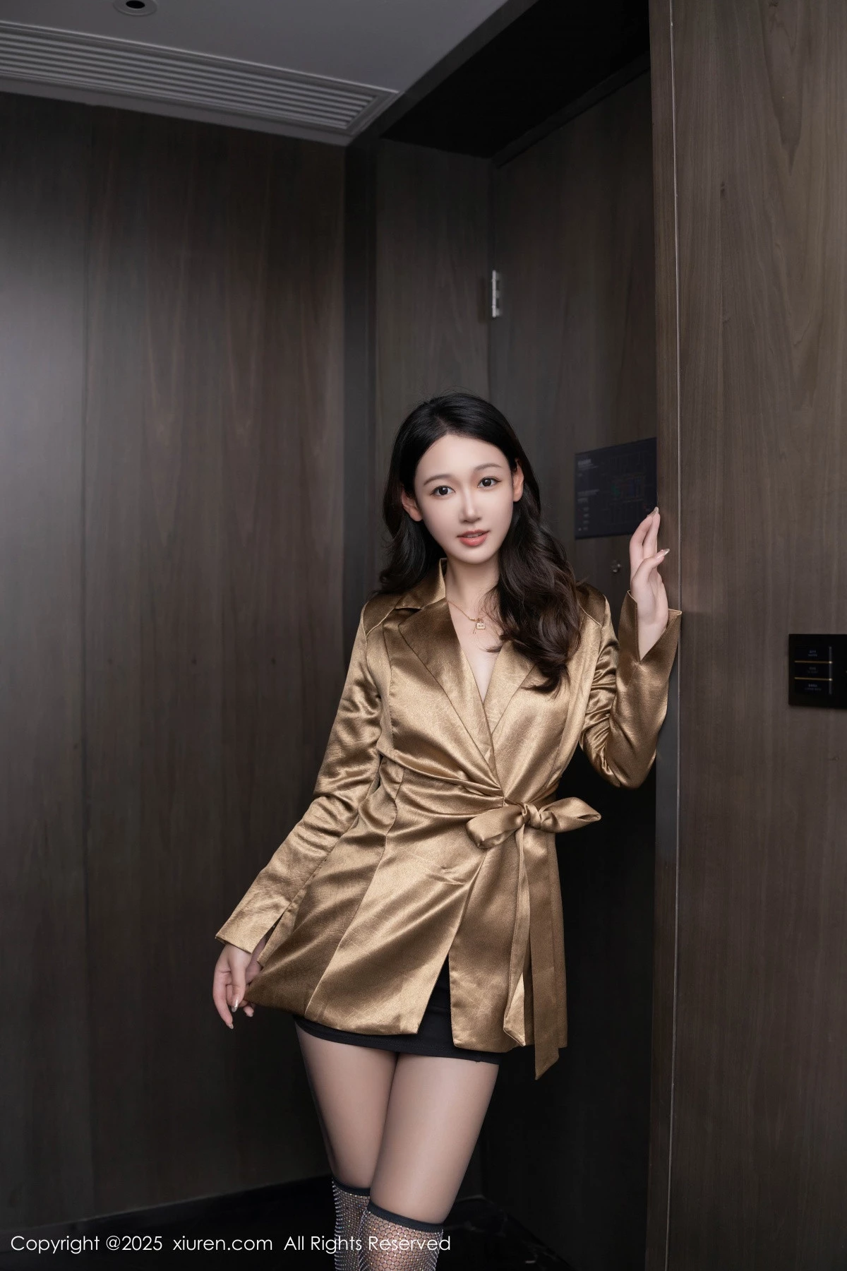 秀人集.com_[XiuRen秀人网]No.9751_模特唐安琪性感黑色情趣内衣配魅惑黑丝秀柔美身段迷人诱惑写真80P