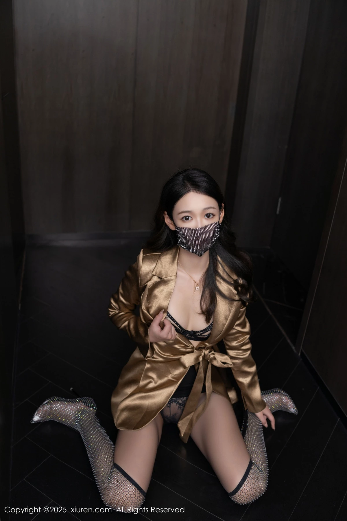 秀人集.com_[XiuRen秀人网]No.9751_模特唐安琪性感黑色情趣内衣配魅惑黑丝秀柔美身段迷人诱惑写真80P