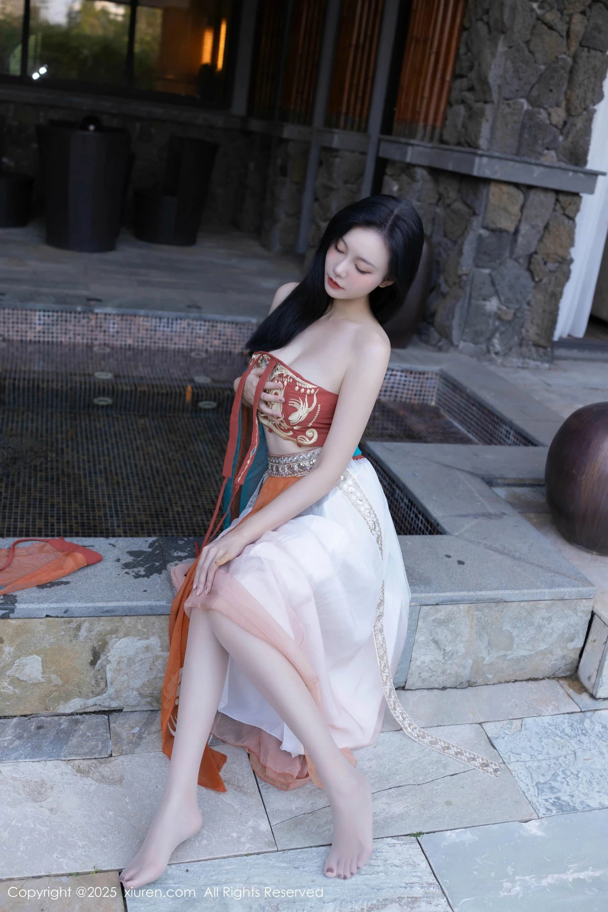 秀人集.com_[XiuRen秀人网]No.9757_模特安然anran性感古风薄纱服饰配超薄肉丝秀丰满身材诱惑写真81P