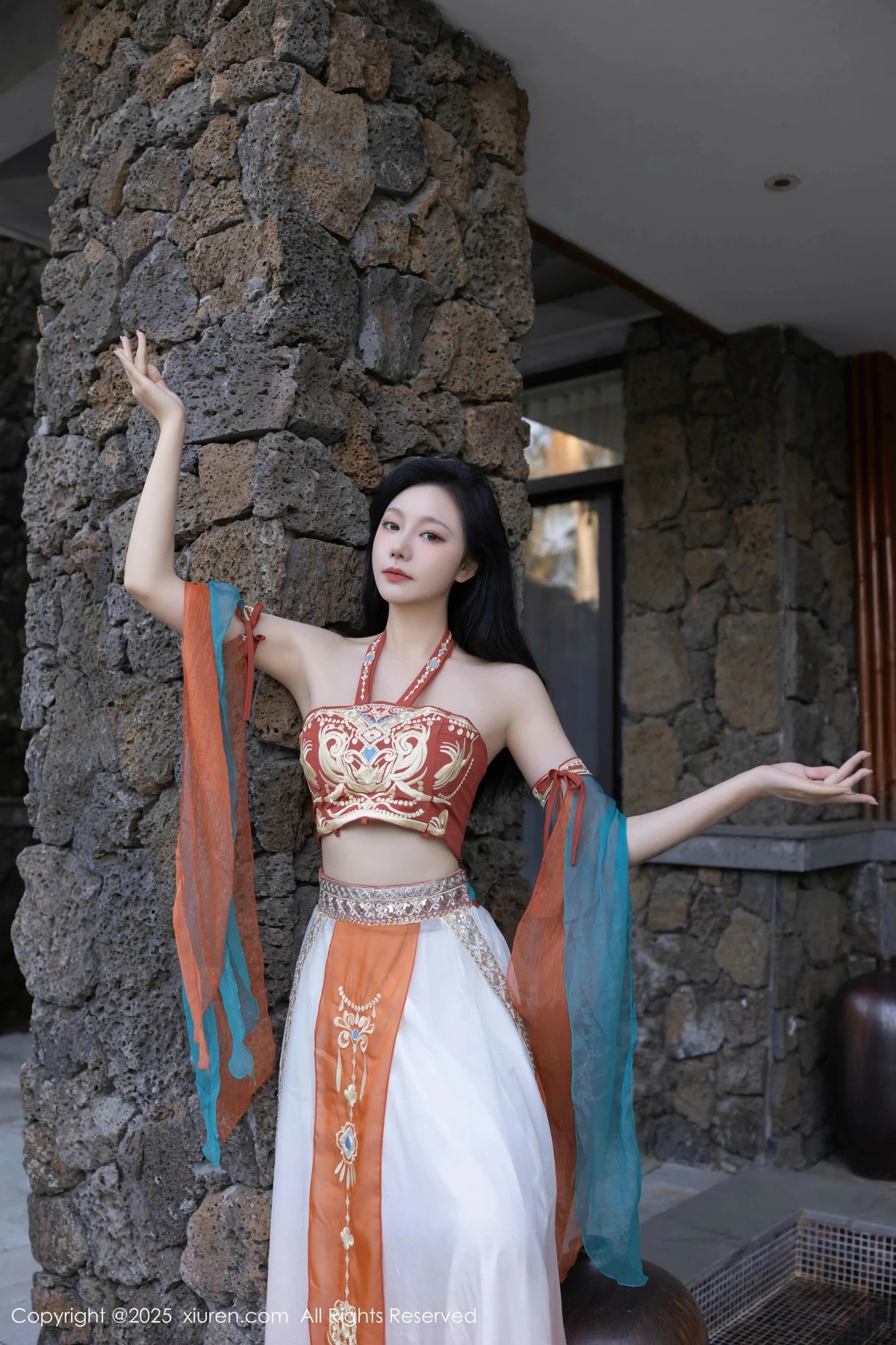 秀人集.com_[XiuRen秀人网]No.9757_模特安然anran性感古风薄纱服饰配超薄肉丝秀丰满身材诱惑写真81P