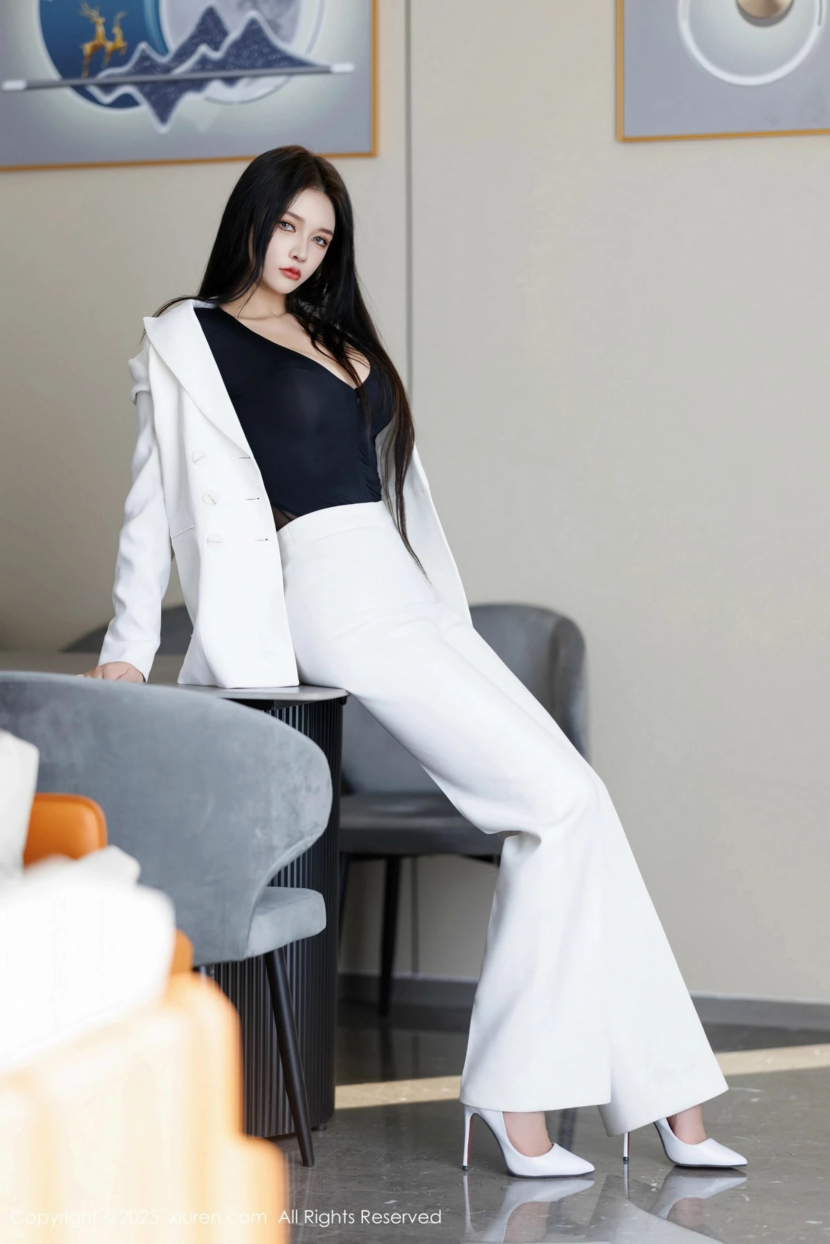 秀人集.com_[XiuRen秀人网]No.9755_模特娜比性感黑色情趣内衣配黑丝吊袜秀凹凸身材完美诱惑写真91P