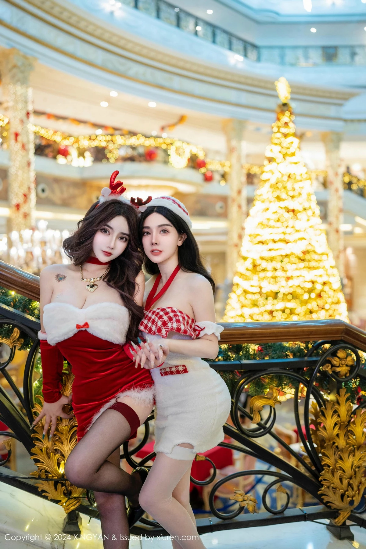 秀人集.com_[XINGYAN星颜社]VOL.294_模特合集潘思沁圣诞主题性感圣诞情趣服饰秀惹火身材诱惑写真76P