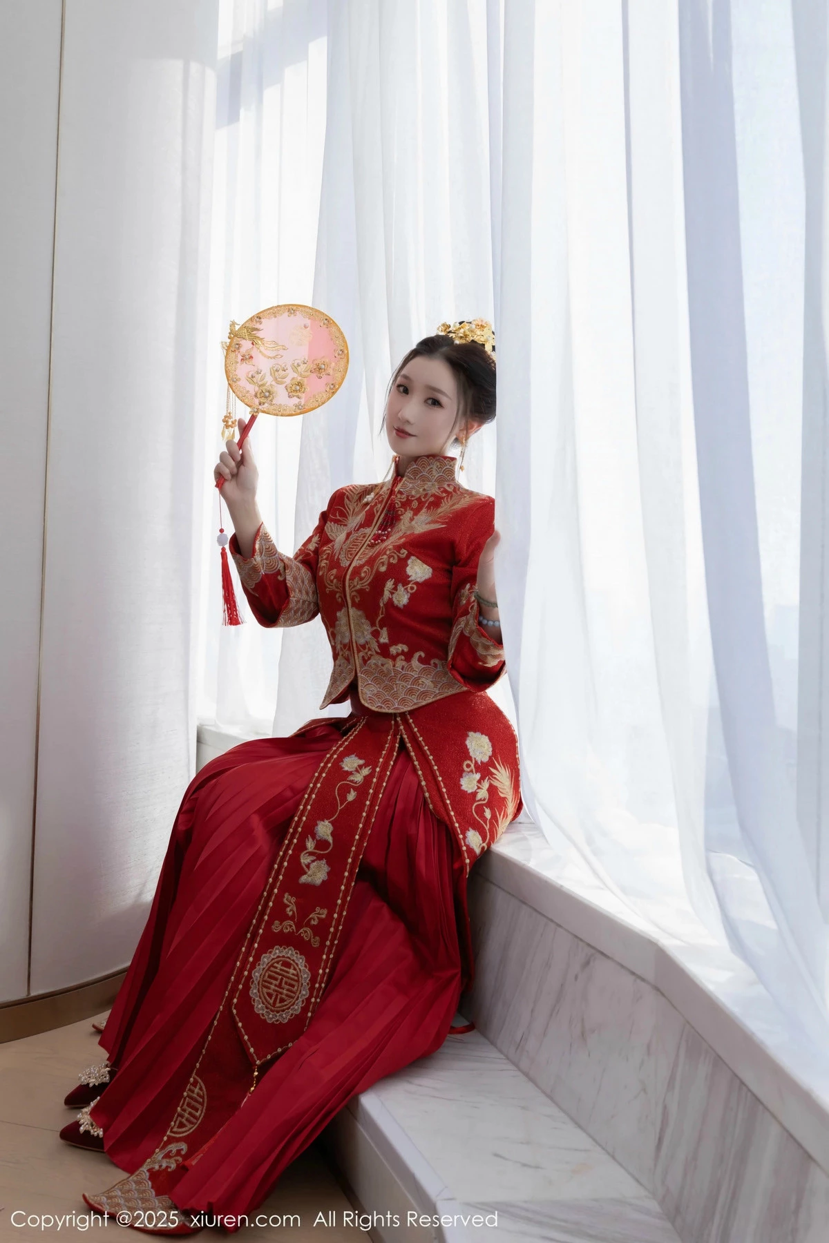 秀人集.com_[XiuRen秀人网]No.9811_模特杏子Yada性感新娘装红色情趣内衣配超薄肉丝秀美腿诱惑写真84P