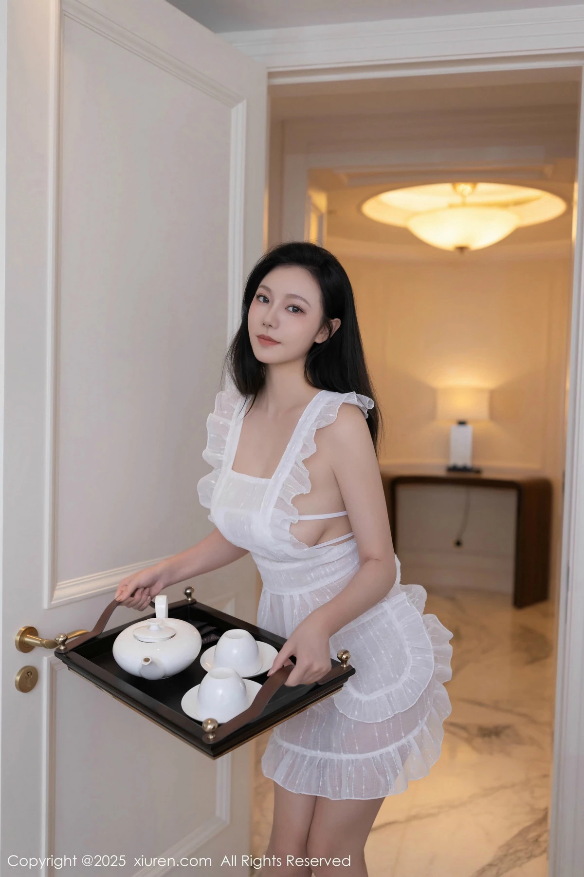 秀人集.com_[XiuRen秀人网]No.9821_模特安然anran性感白色情趣女仆服露白色内衣秀曼妙身姿诱惑写真80P