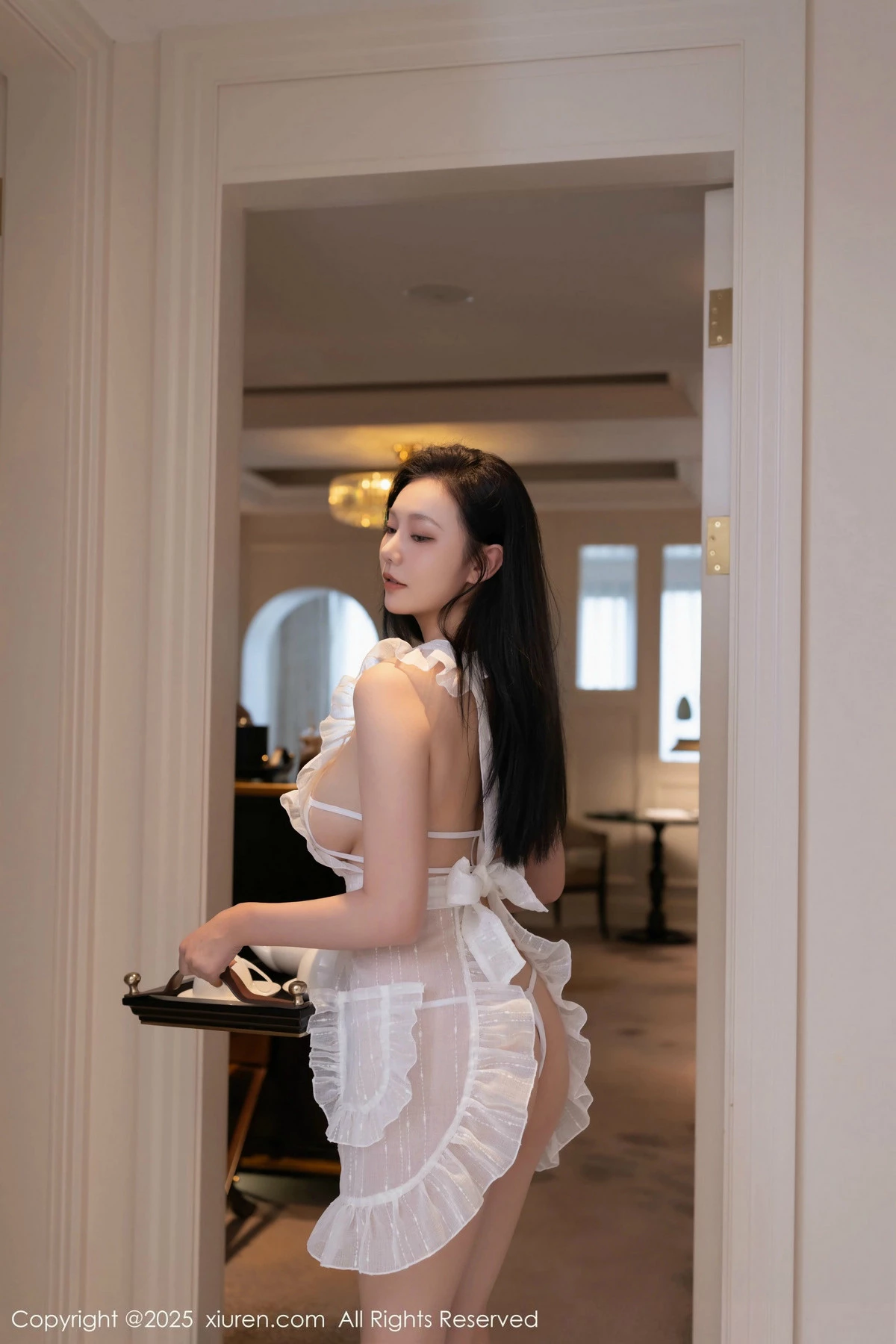 秀人集.com_[XiuRen秀人网]No.9821_模特安然anran性感白色情趣女仆服露白色内衣秀曼妙身姿诱惑写真80P