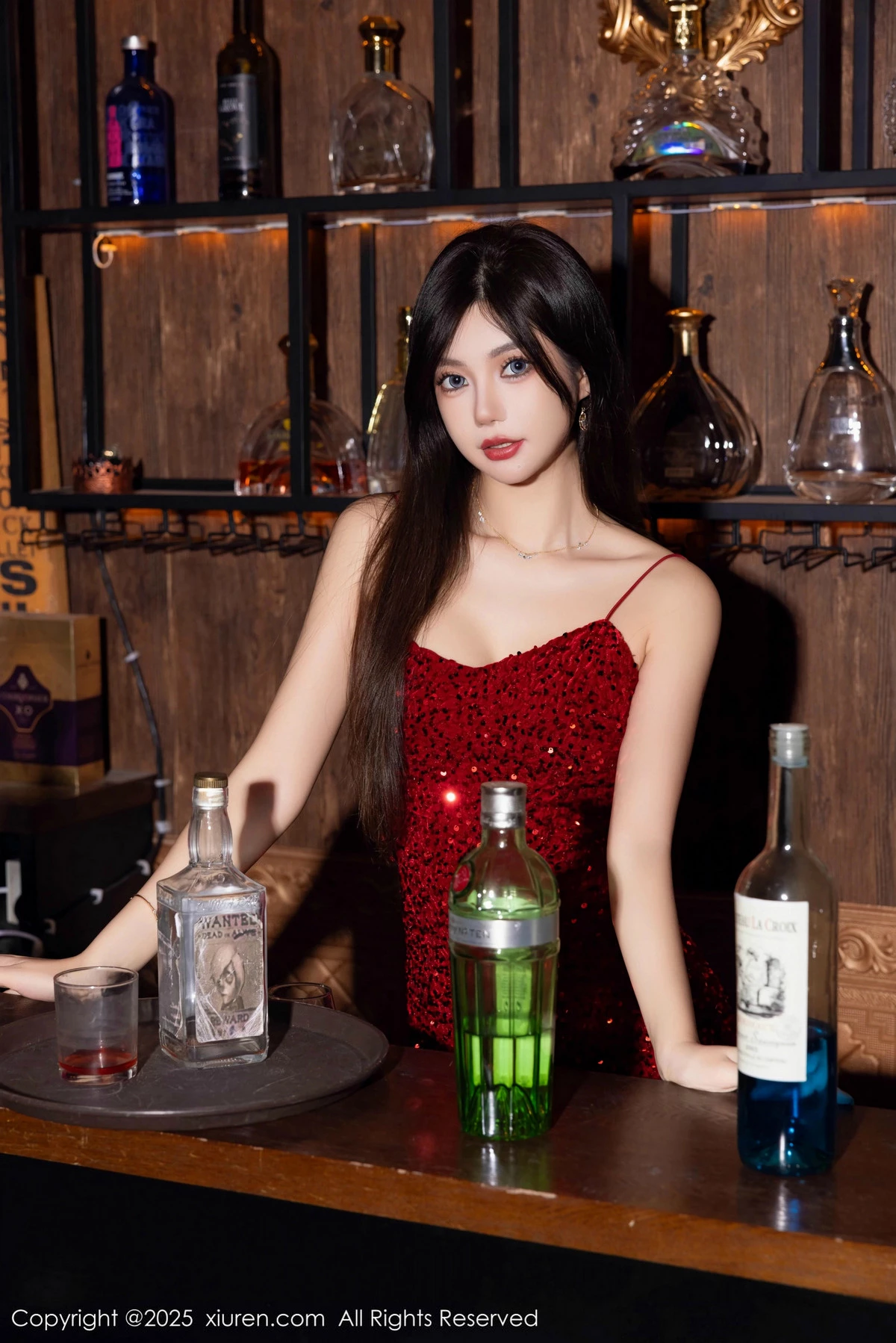 秀人集.com_[XiuRen秀人网]No.9828_女神绮里嘉ula性感红色吊带短裙配超薄肉丝秀曼妙身姿诱惑写真82P