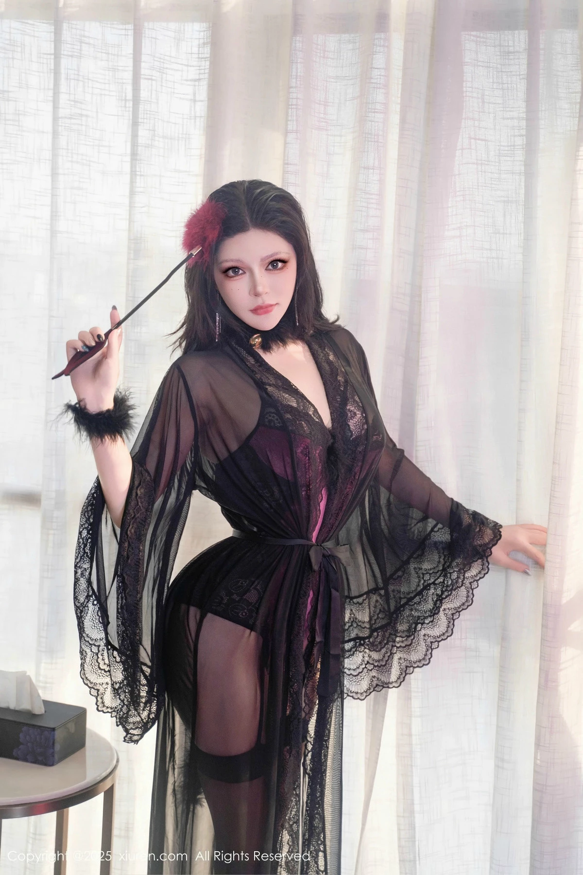 秀人集.com_[XiuRen秀人网]No.9846_模特伊丽莎有点白性感红色连体衣配黑丝吊袜秀丰腴身姿诱惑写真96P