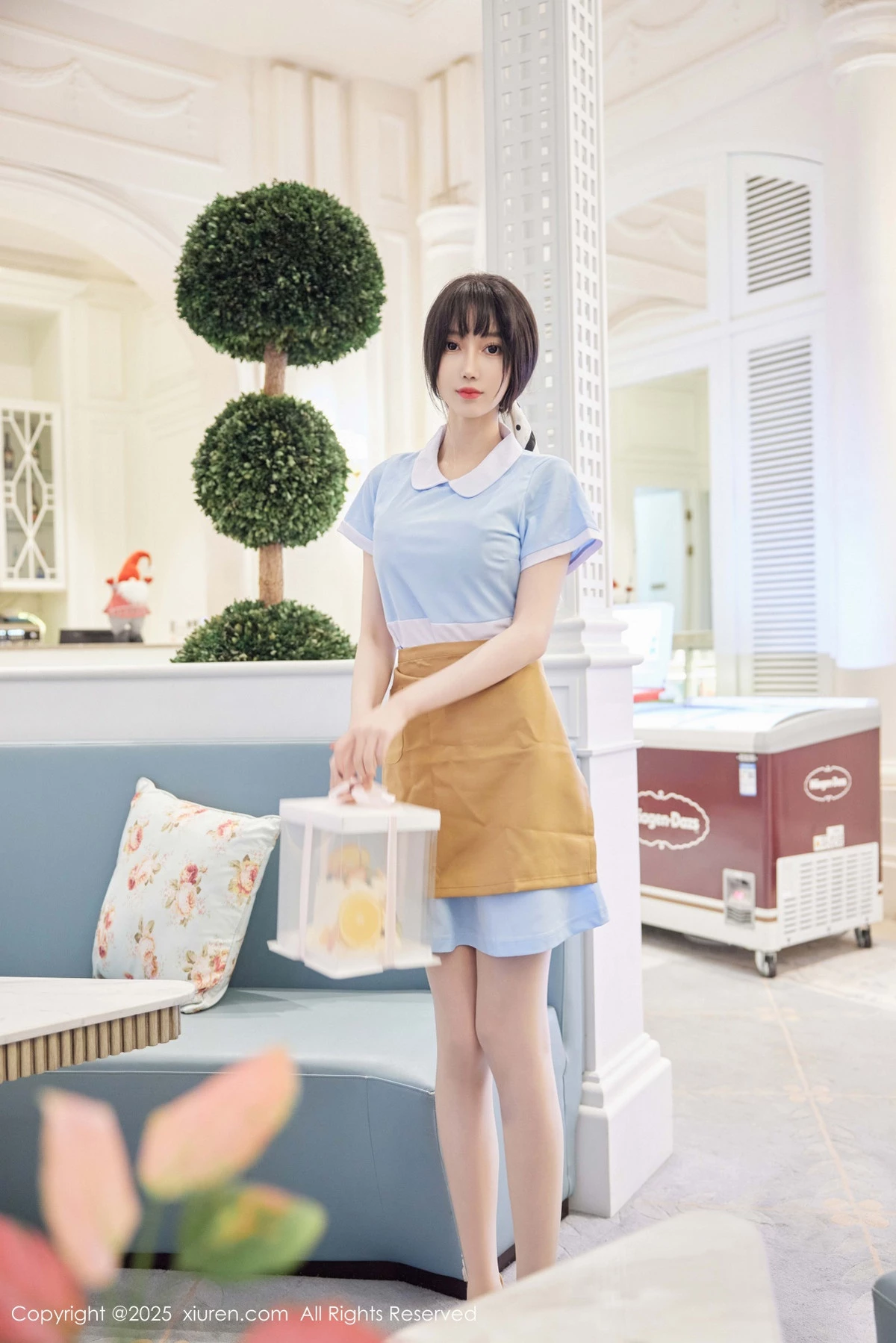 秀人集.com_[XiuRen秀人网]No.9864_模特玥儿玥er性感蓝色连衣短裙配超薄肉丝秀曼妙身材诱惑写真82P